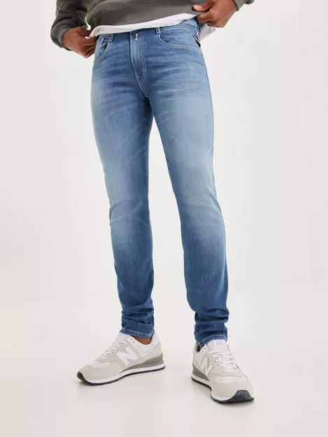 - Blue ANBASS Trousers | Replay NLYMAN Medium Buy