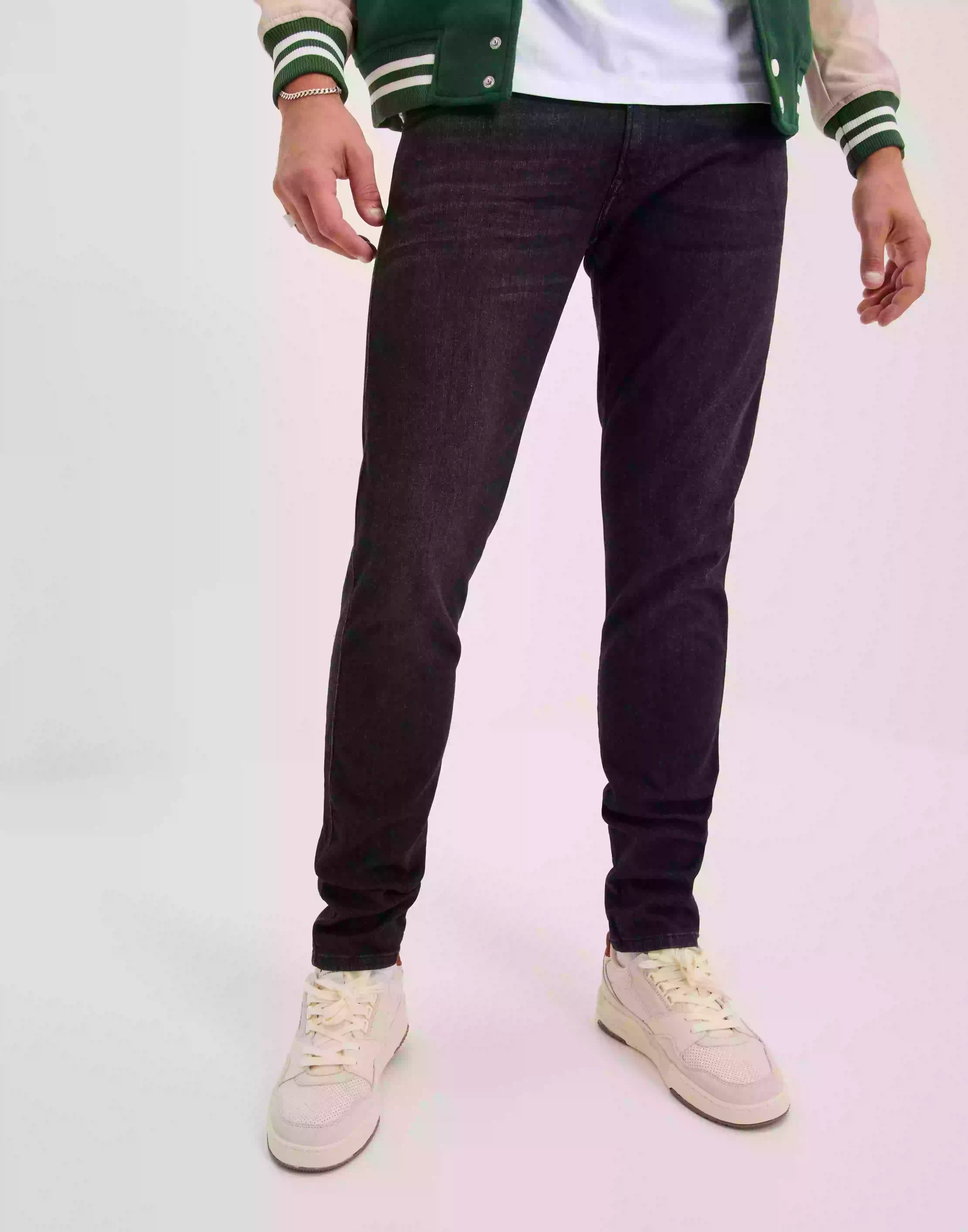 Replay ANBASS Trousers Slim fit jeans Dark Grey