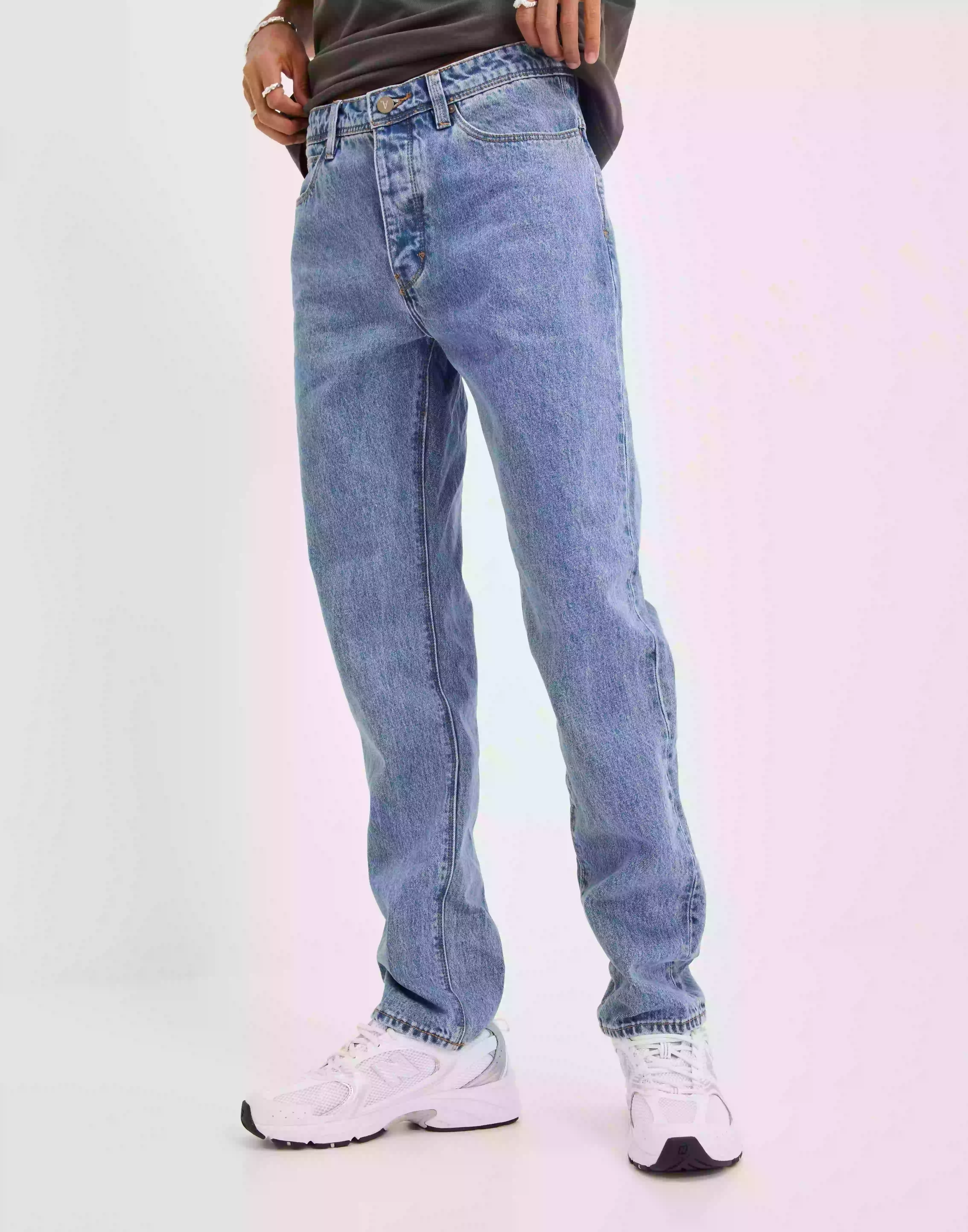 Abrand Jeans A 90s Relaxed Loose fit jeans Mid Blue