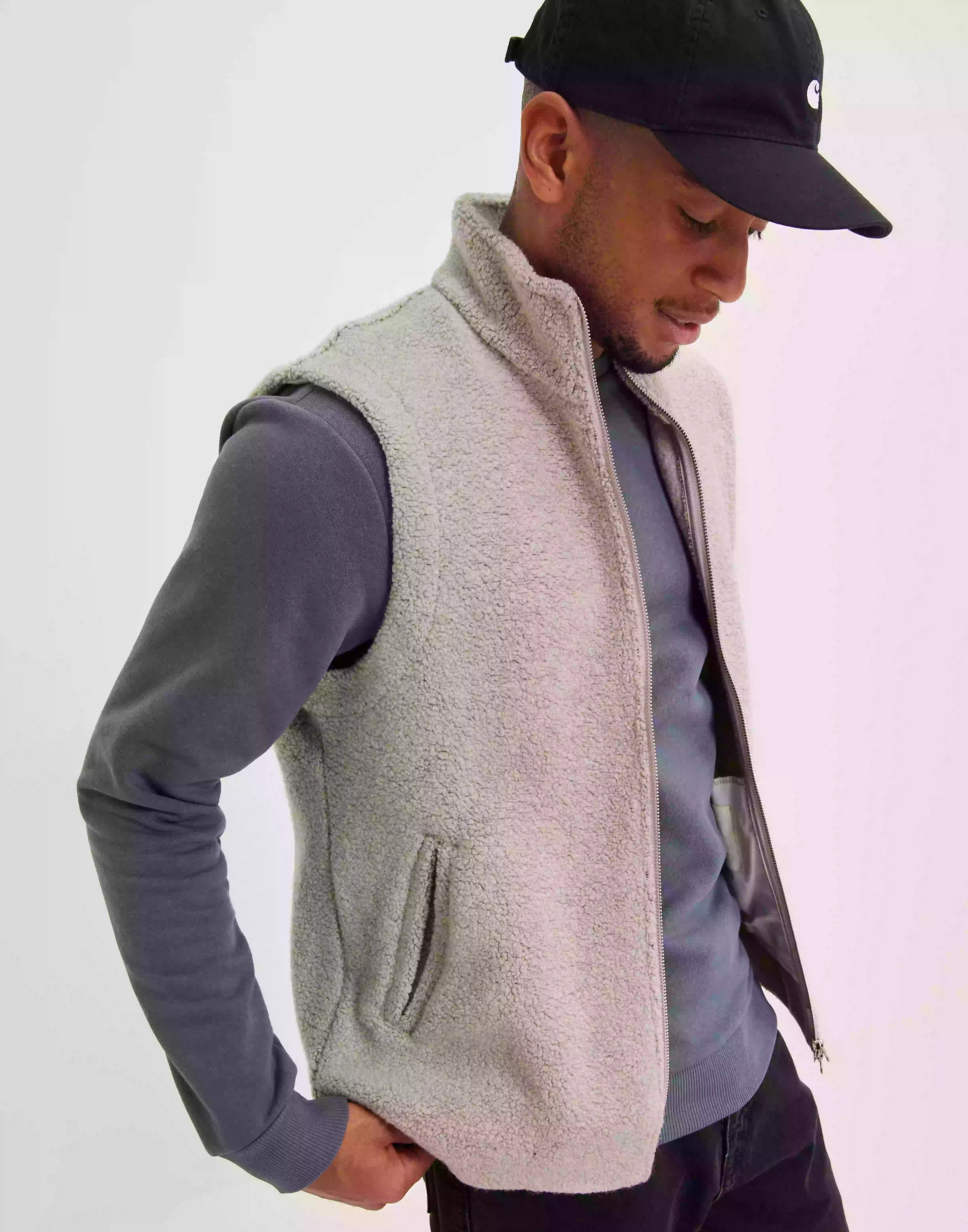 Brixtol Textiles Seven Pile Vest Västar Light Grey