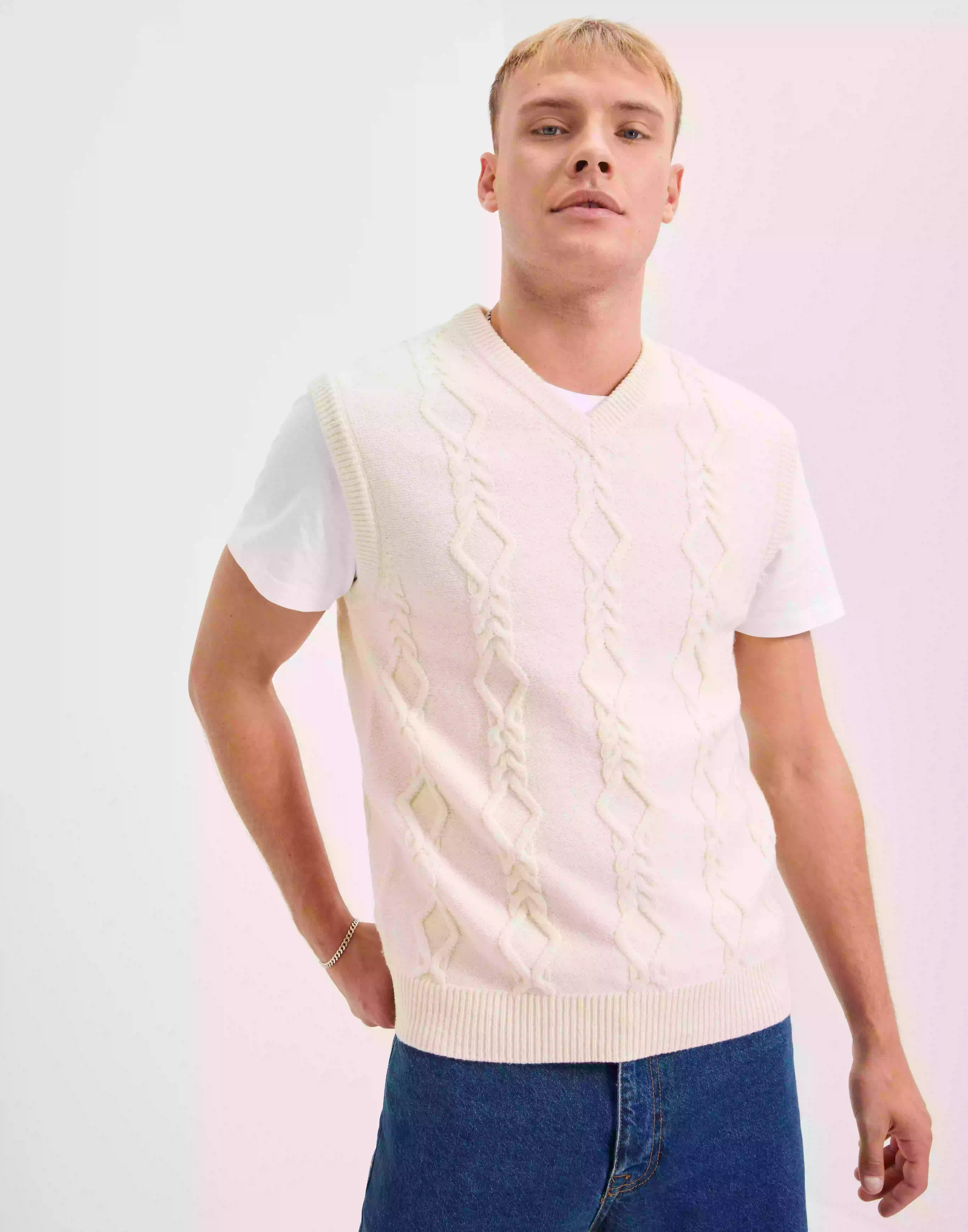 Samsøe Samsøe Mas vest 14581 Stickade västar White