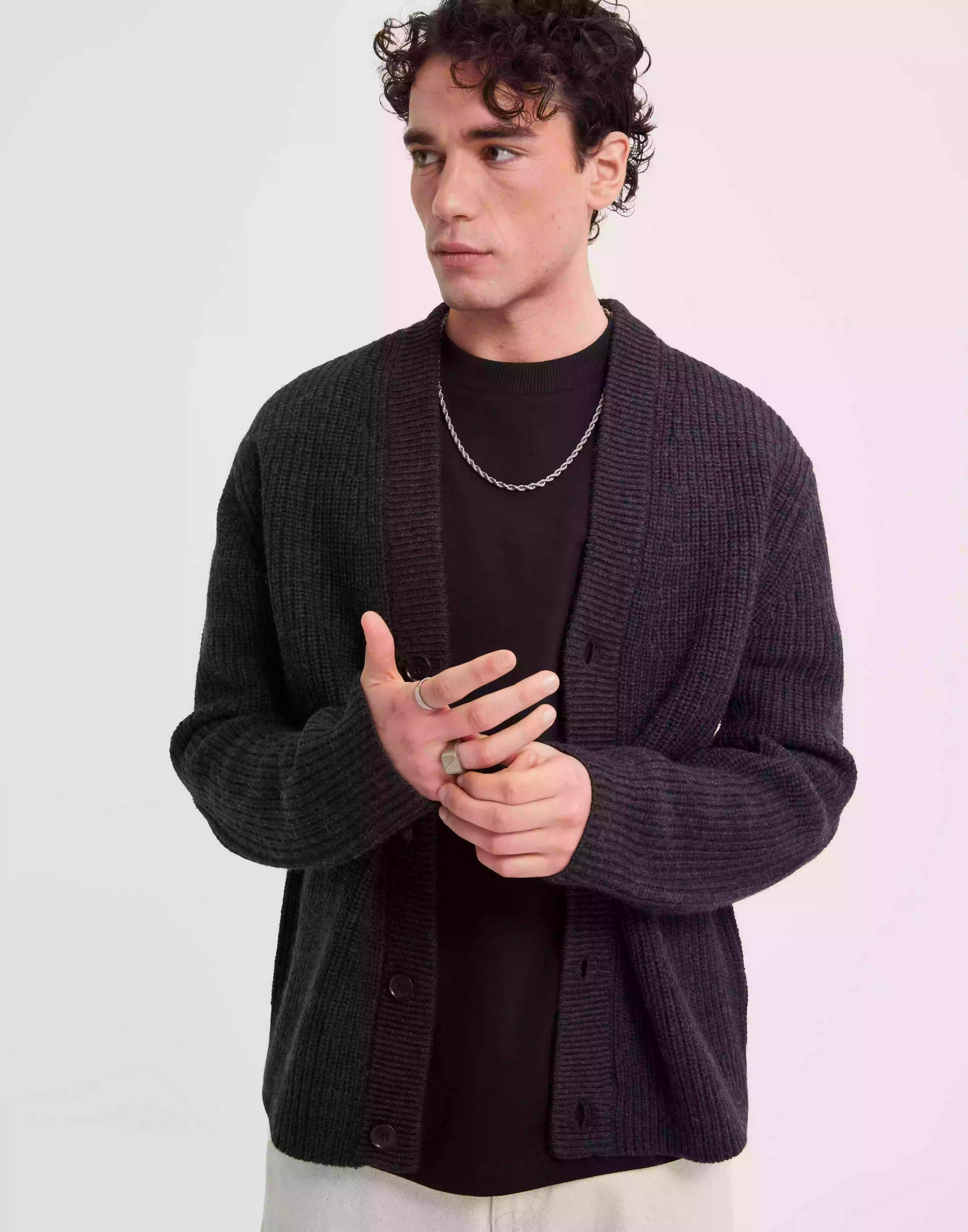 Tiger of Sweden Reiner Cardigans & Koftor Dark Grey Melange