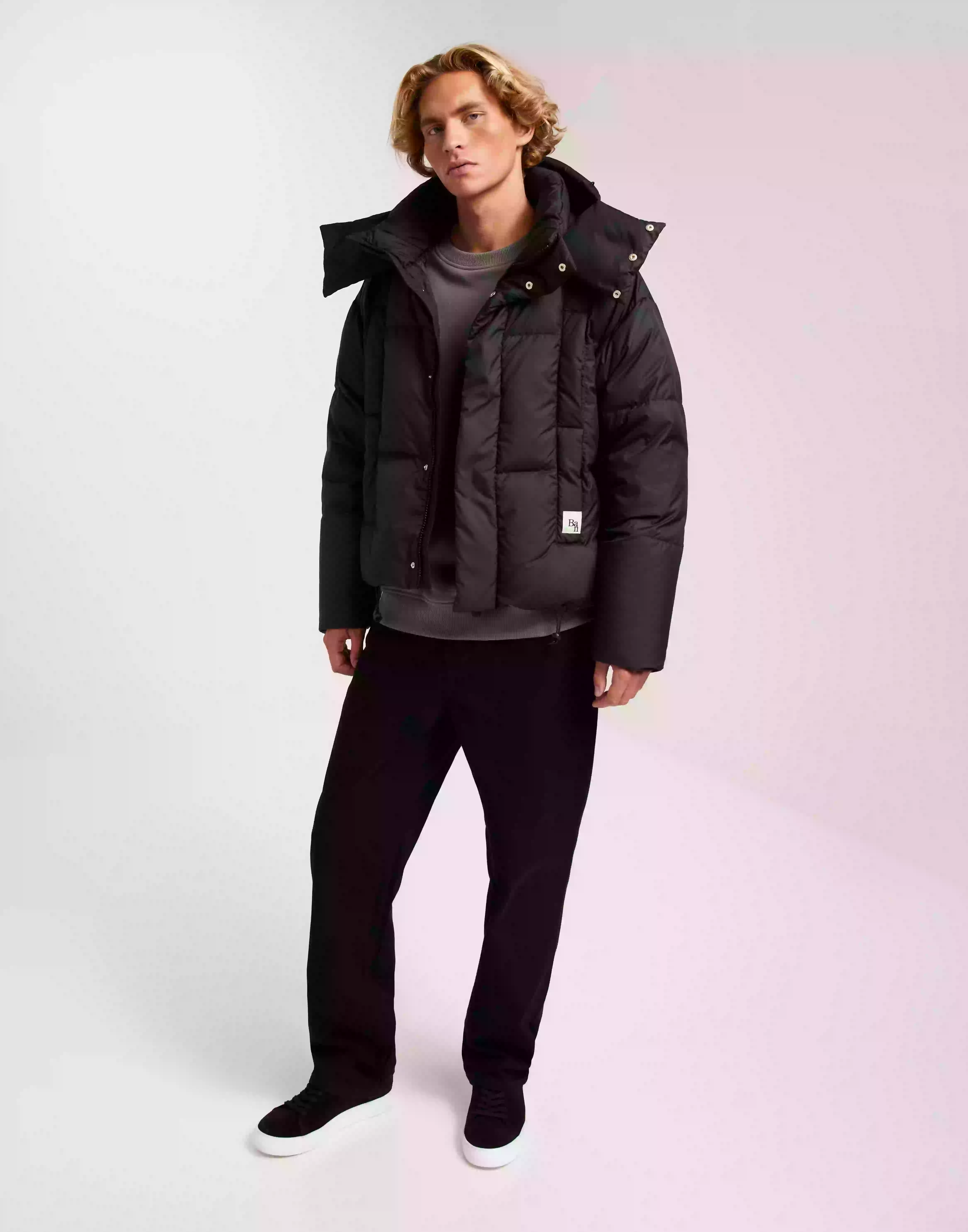 Bacon Clothing Andrew Eco Rip Jacket Man Dunjackor Black