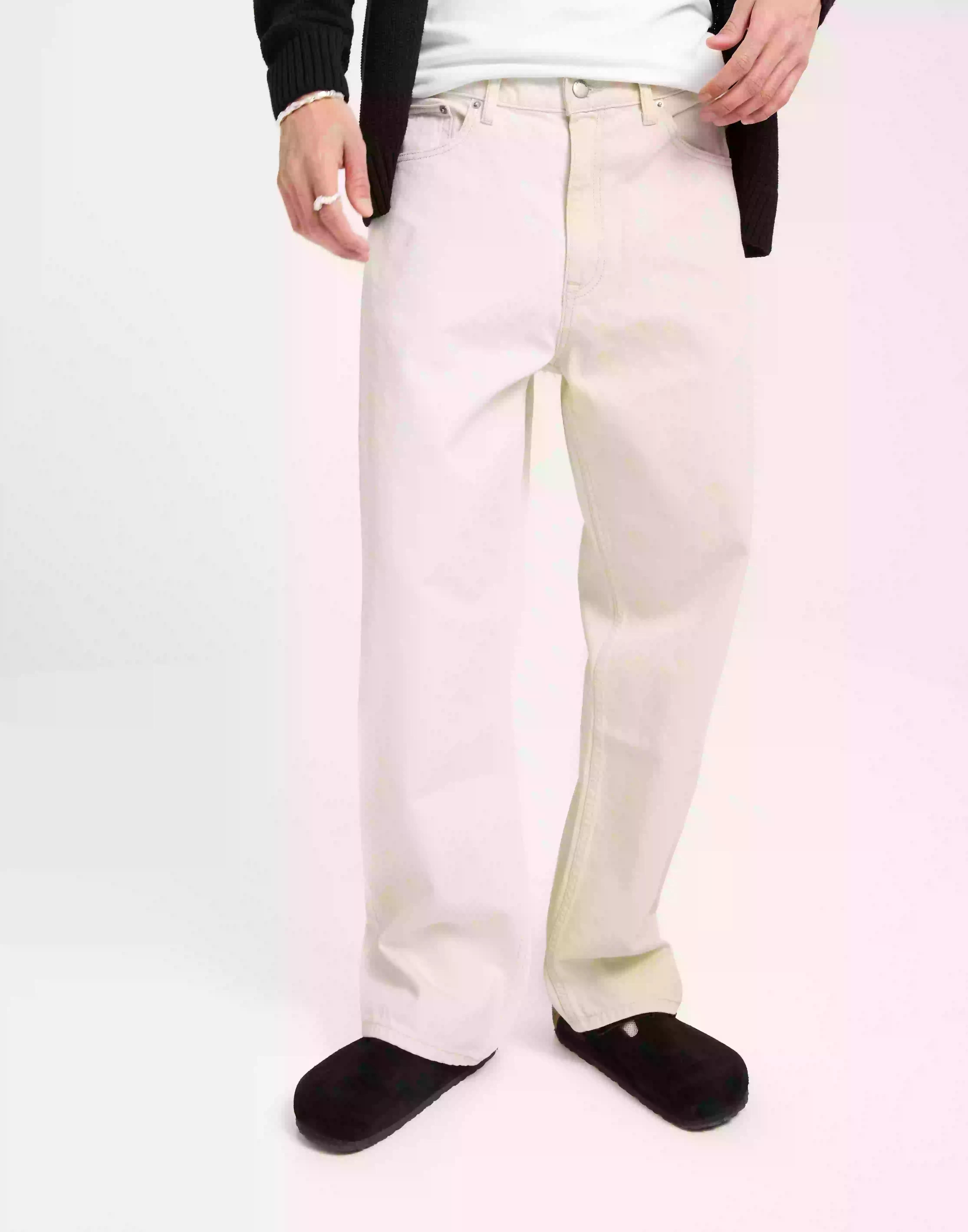 Dr Denim Omar Straight jeans Two Tone White