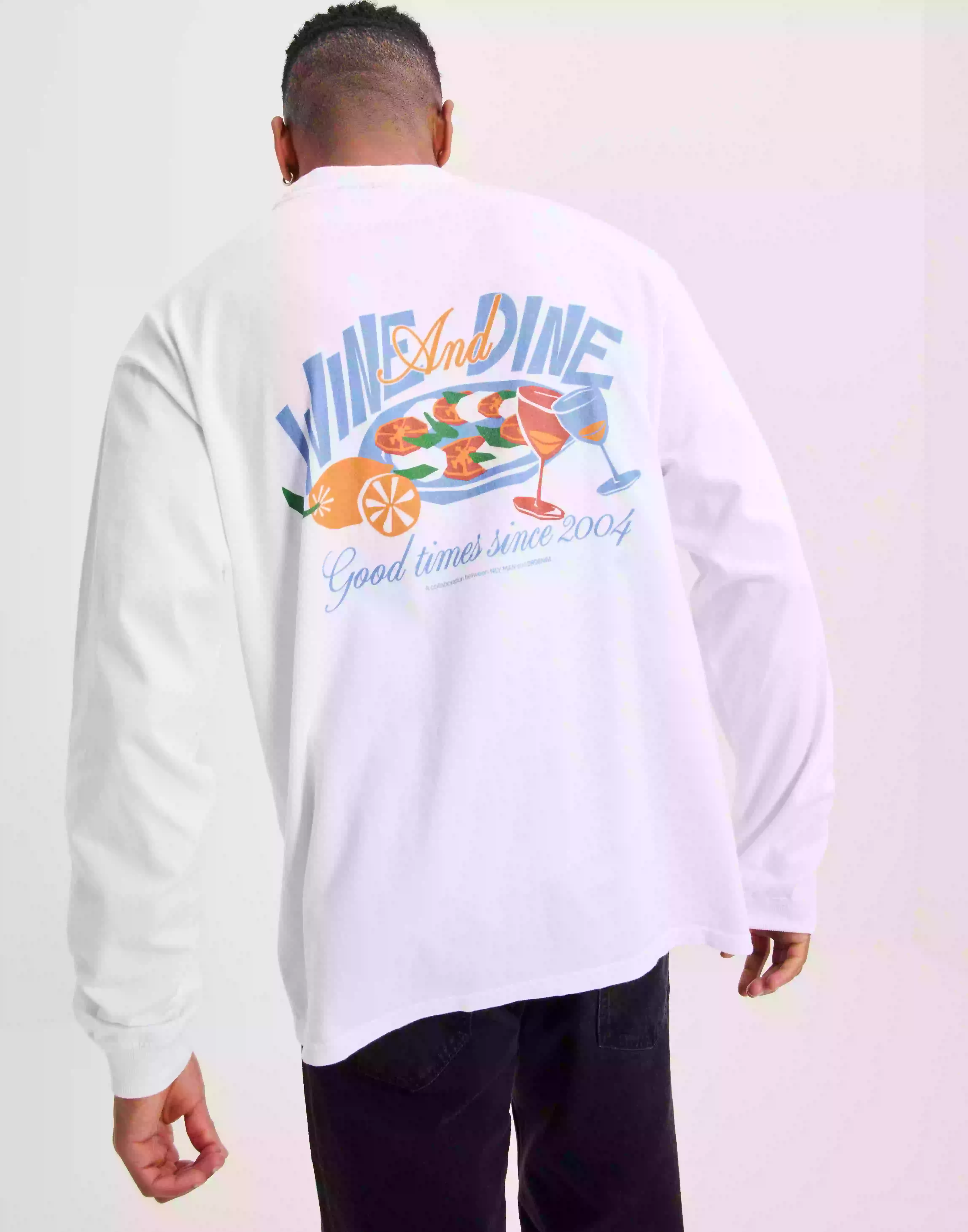 Dr Denim Reno Long Sleeve Långärmade t-shirts White Wine