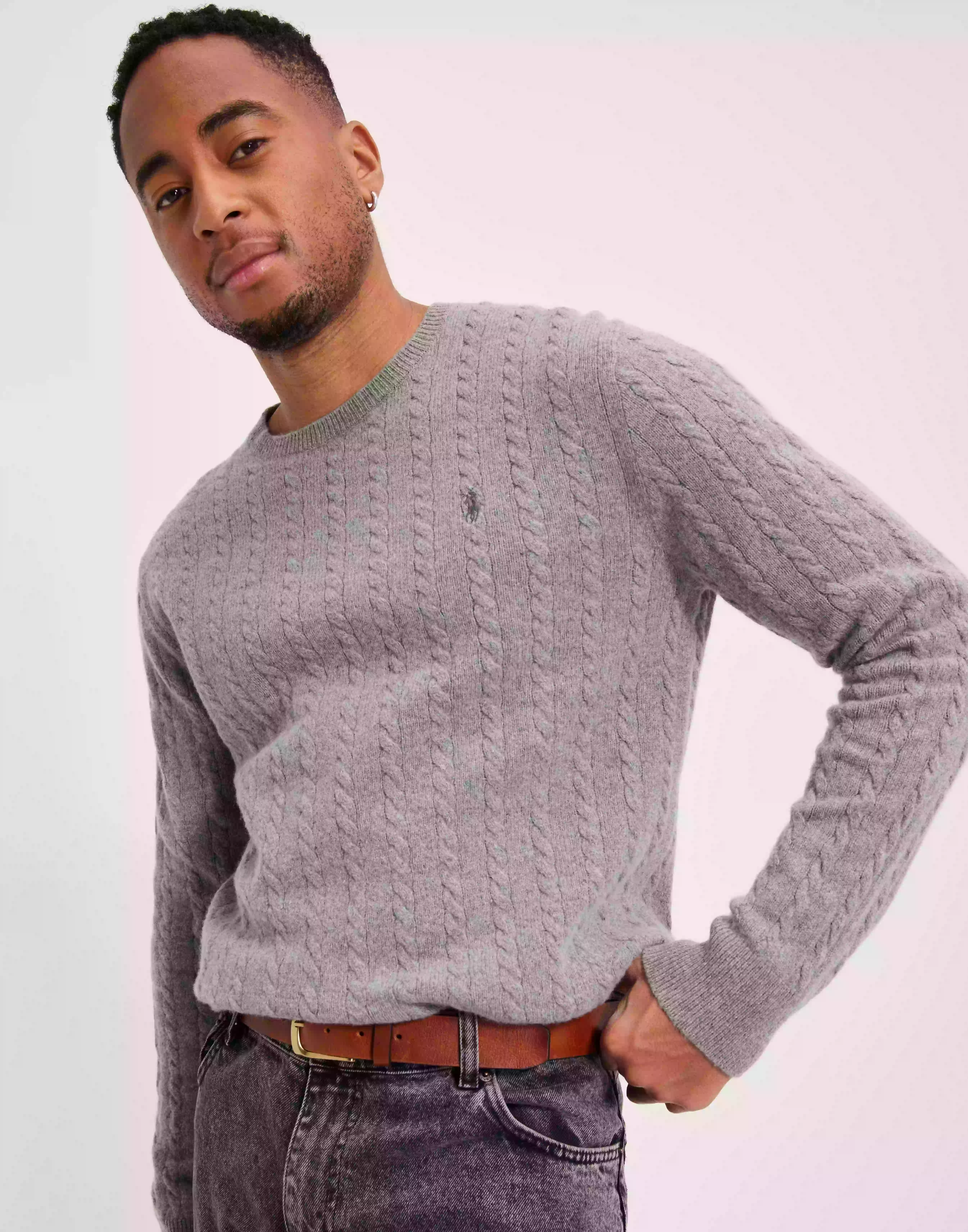 Polo Ralph Lauren Long Sleeve-Pullover Strikkegensere Grey
