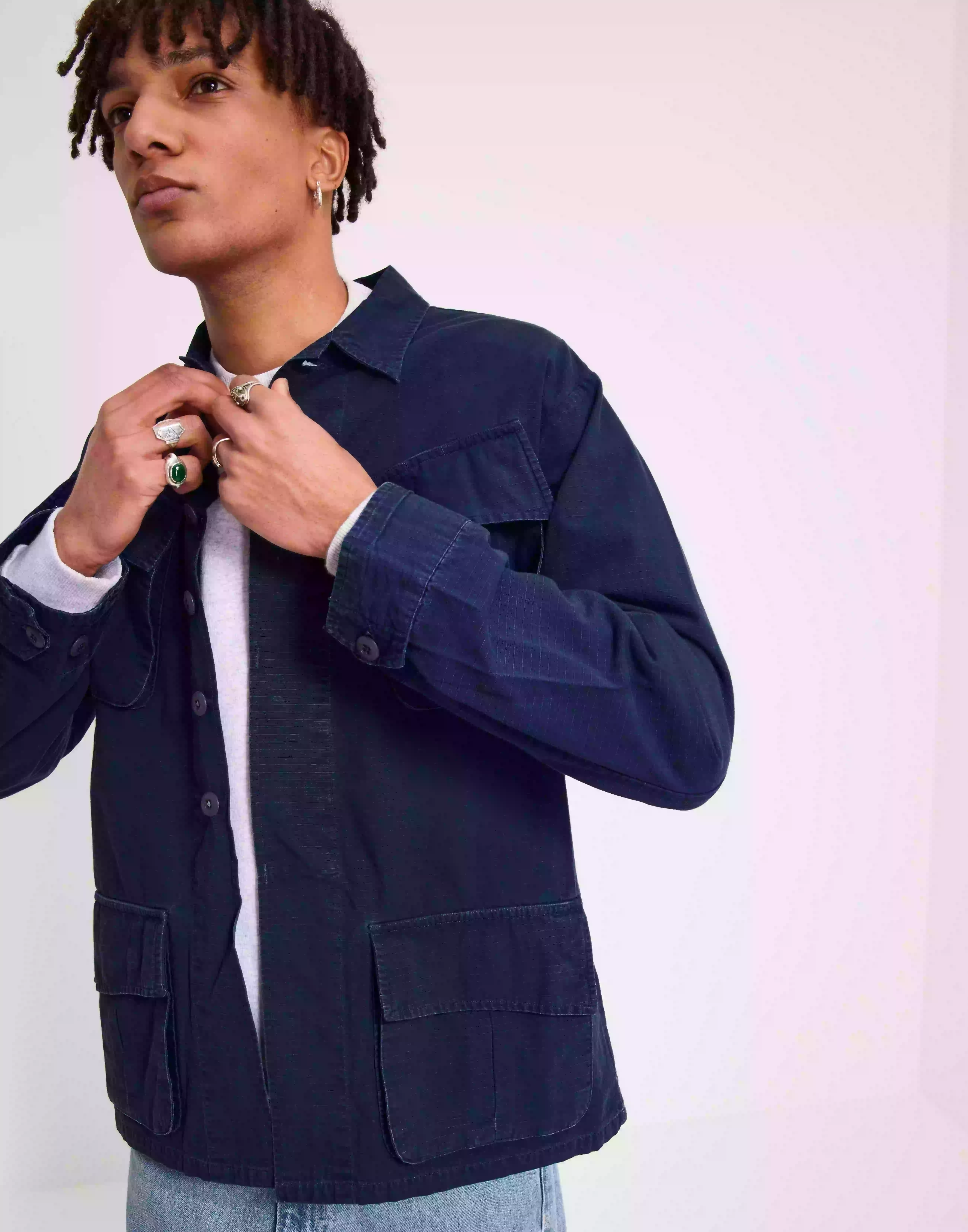 Polo Ralph Lauren Jungle-Long Sleeve-Sport Shirt Overshirts Navy