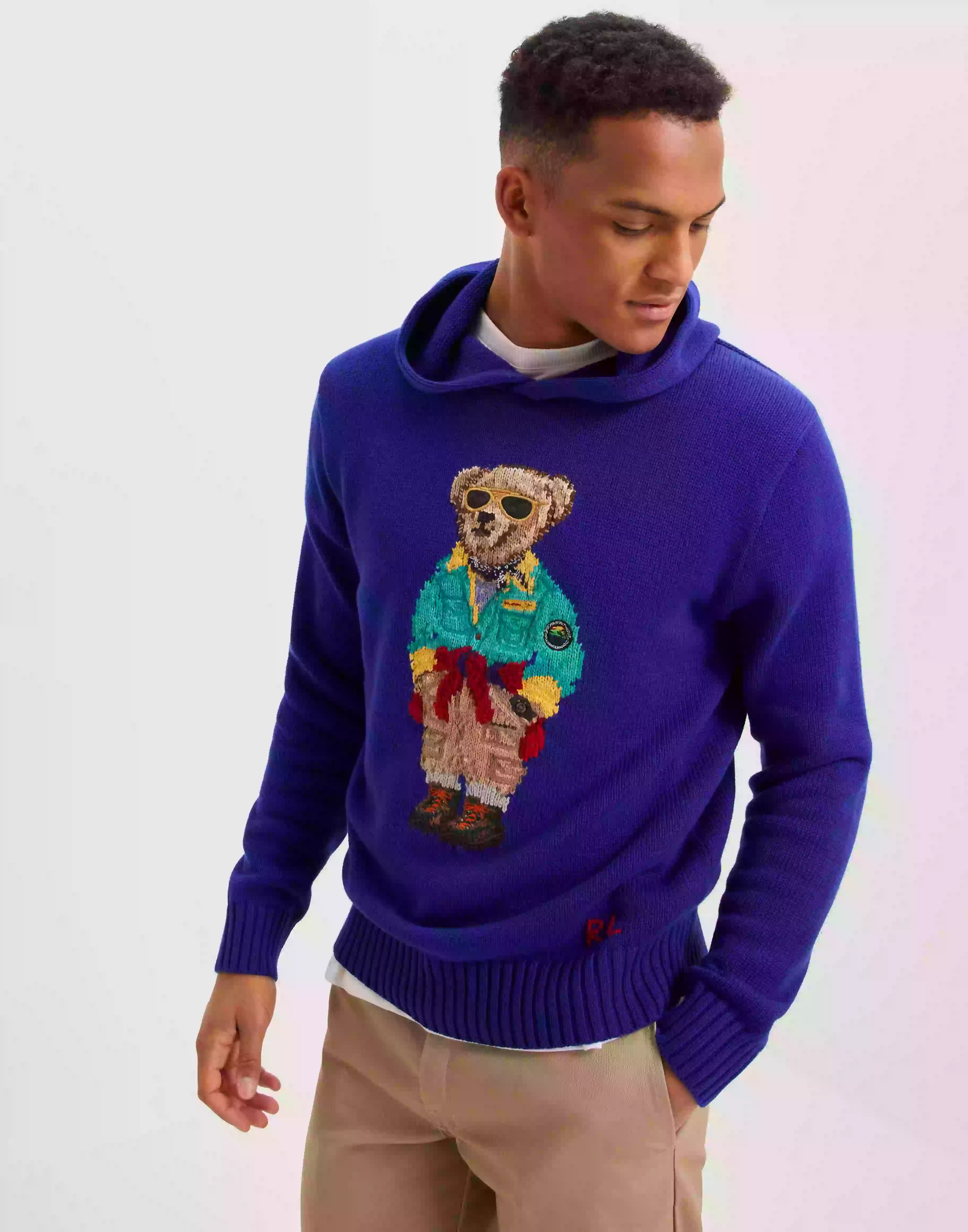 Polo Ralph Lauren Long Sleeve-Pullover Stickade tröjor Royal