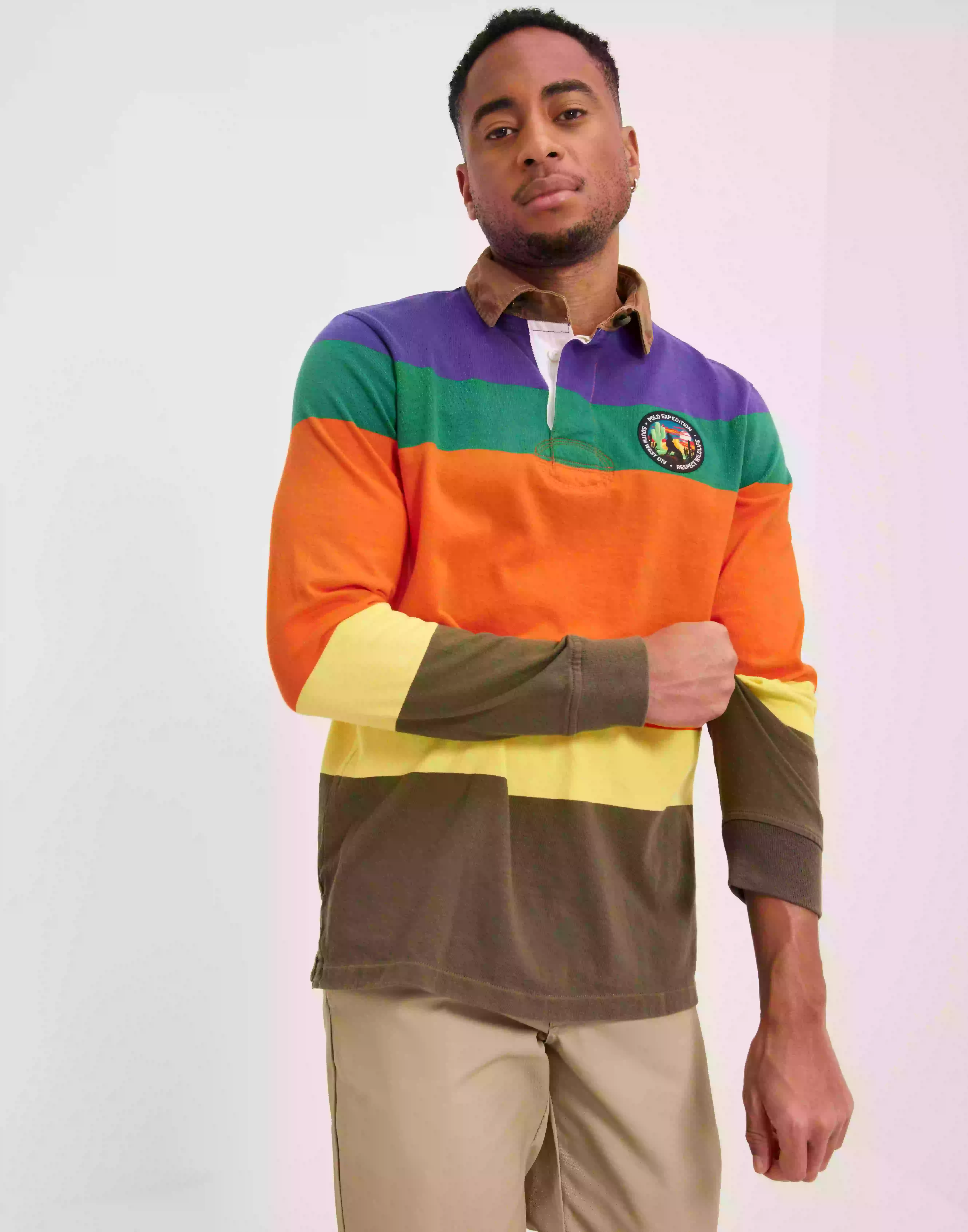 Polo Ralph Lauren Long Sleeve-Rugby Långärmad piké Purple
