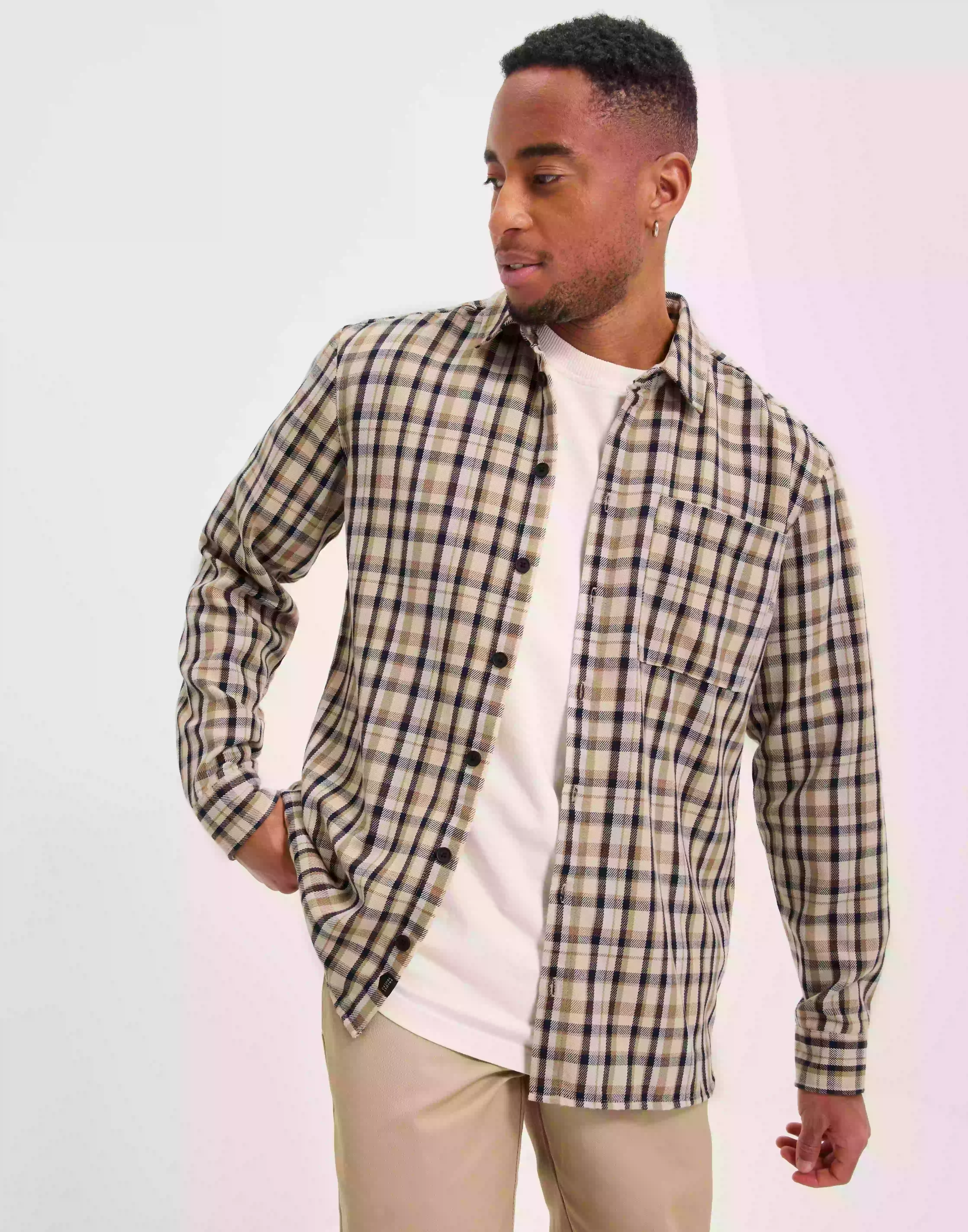 Casual Friday CFulli checked overshirt Rutiga skjortor Ermine