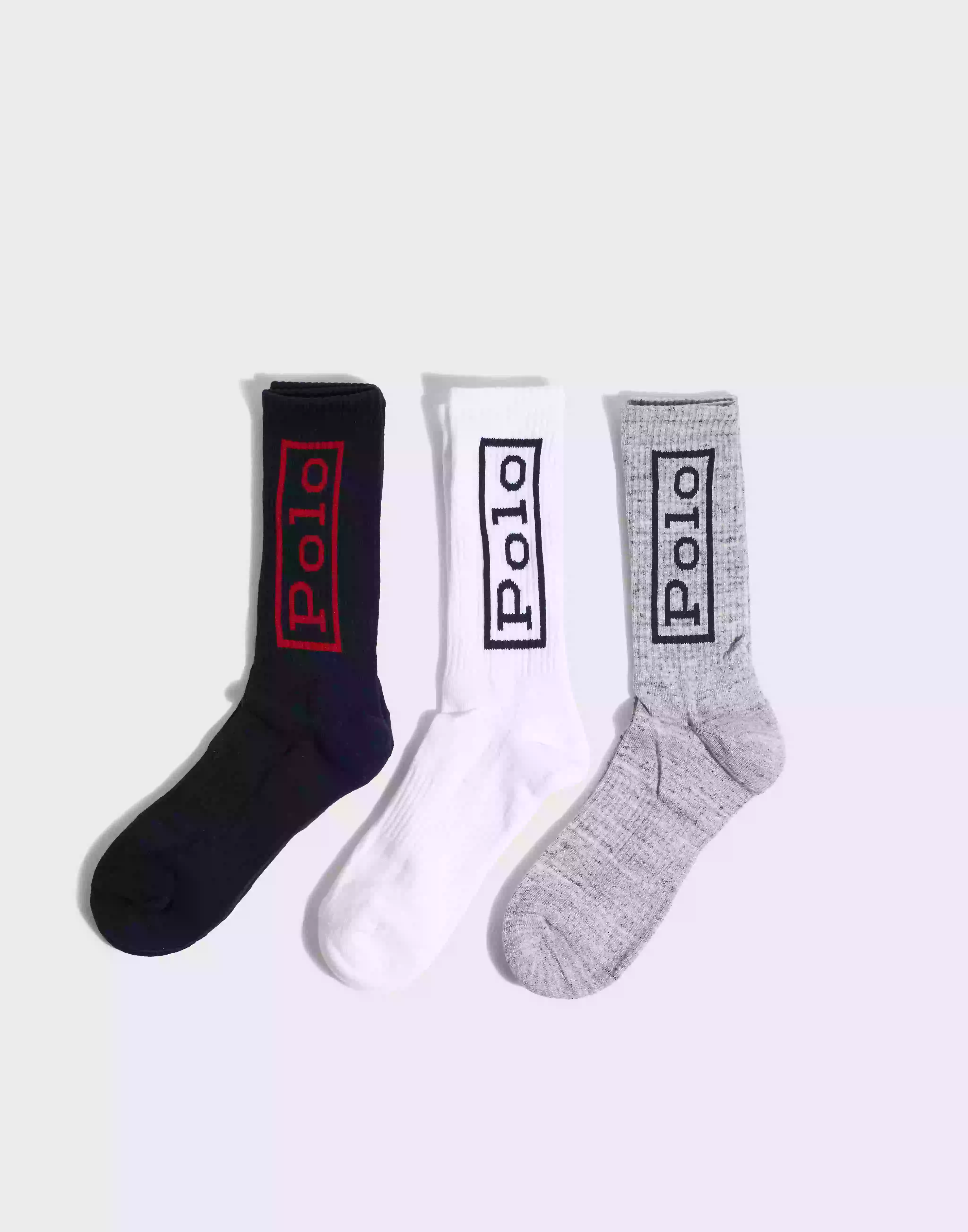 Polo Ralph Lauren Orgnl Logo-Crew Sock-3 Pack Flerpack strumpor Multicolor