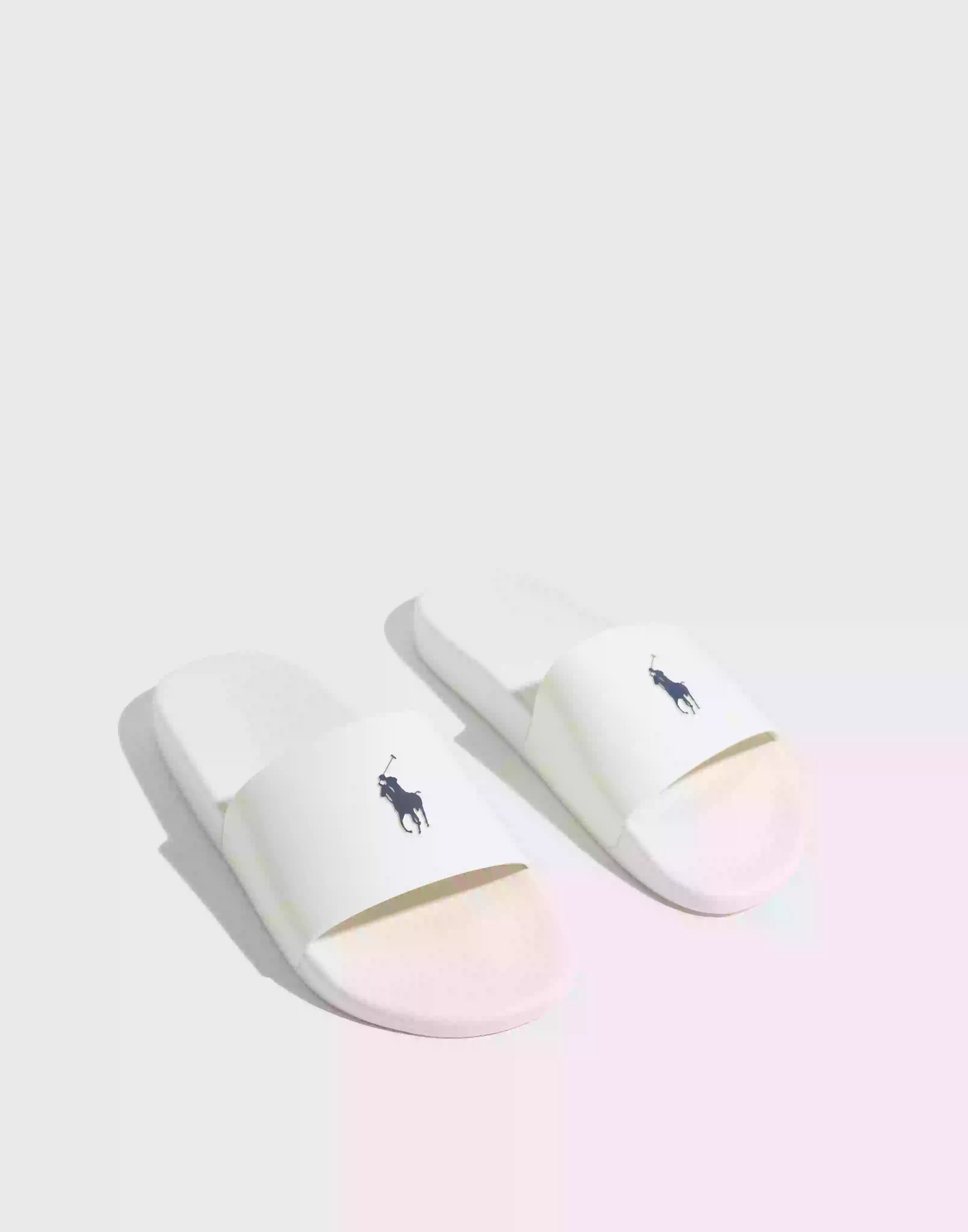Polo Ralph Lauren Polo Slide Sandaler White/Navy