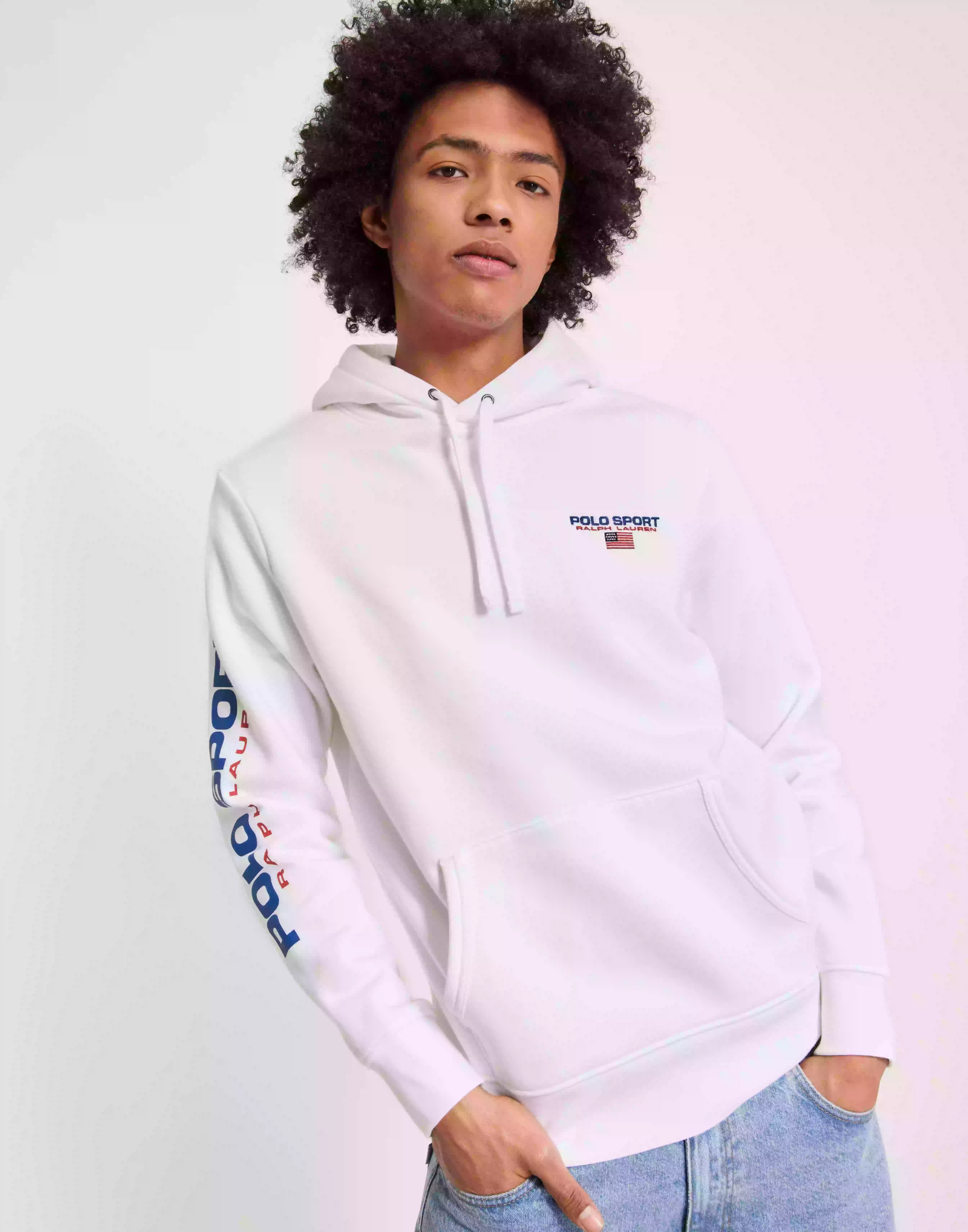 Polo Ralph Lauren Long Sleeve-Knit Hoodies White