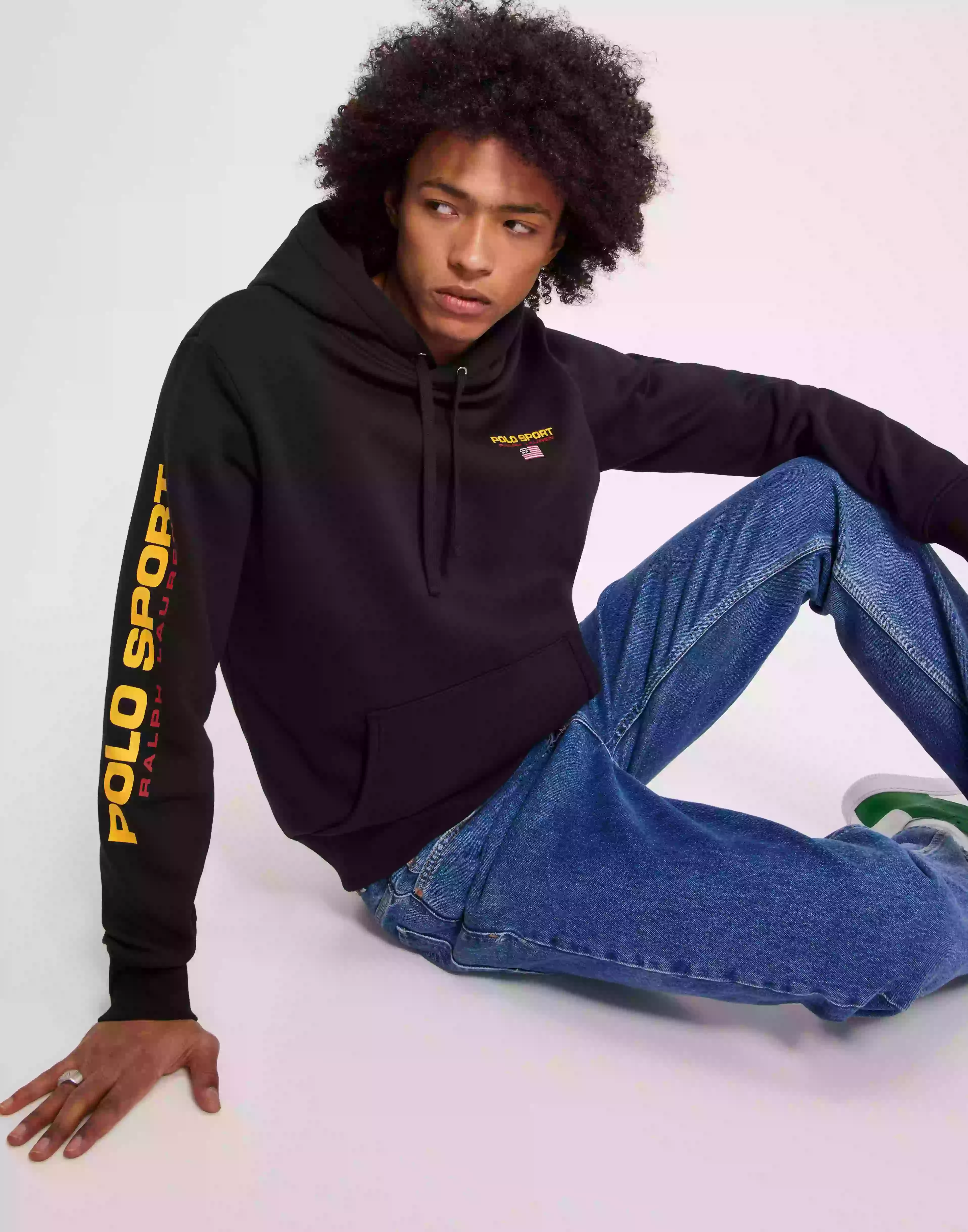 Polo Ralph Lauren Long Sleeve-Knit Hoodies Black