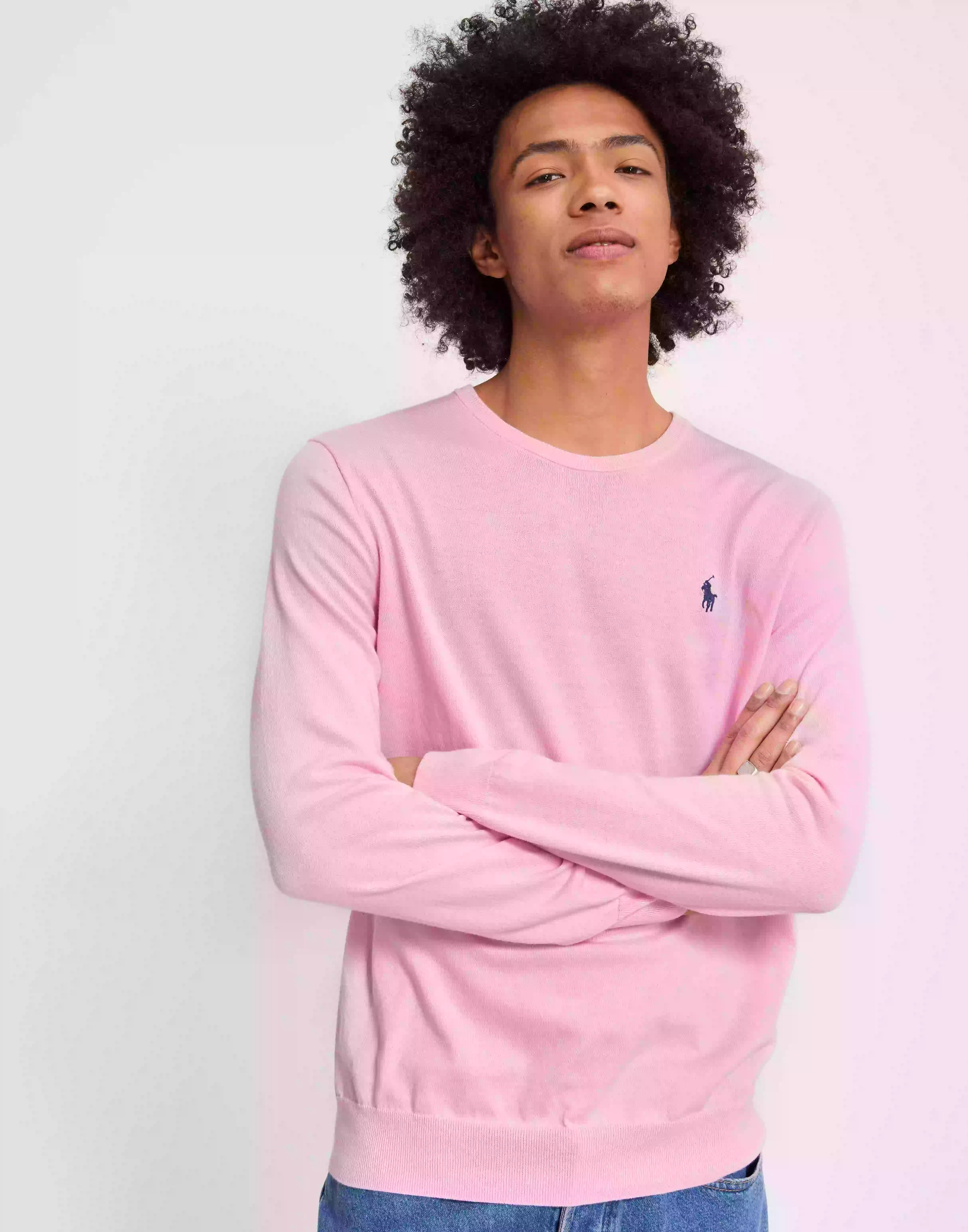 Polo Ralph Lauren Long Sleeve-Pullover Stickade tröjor Pink
