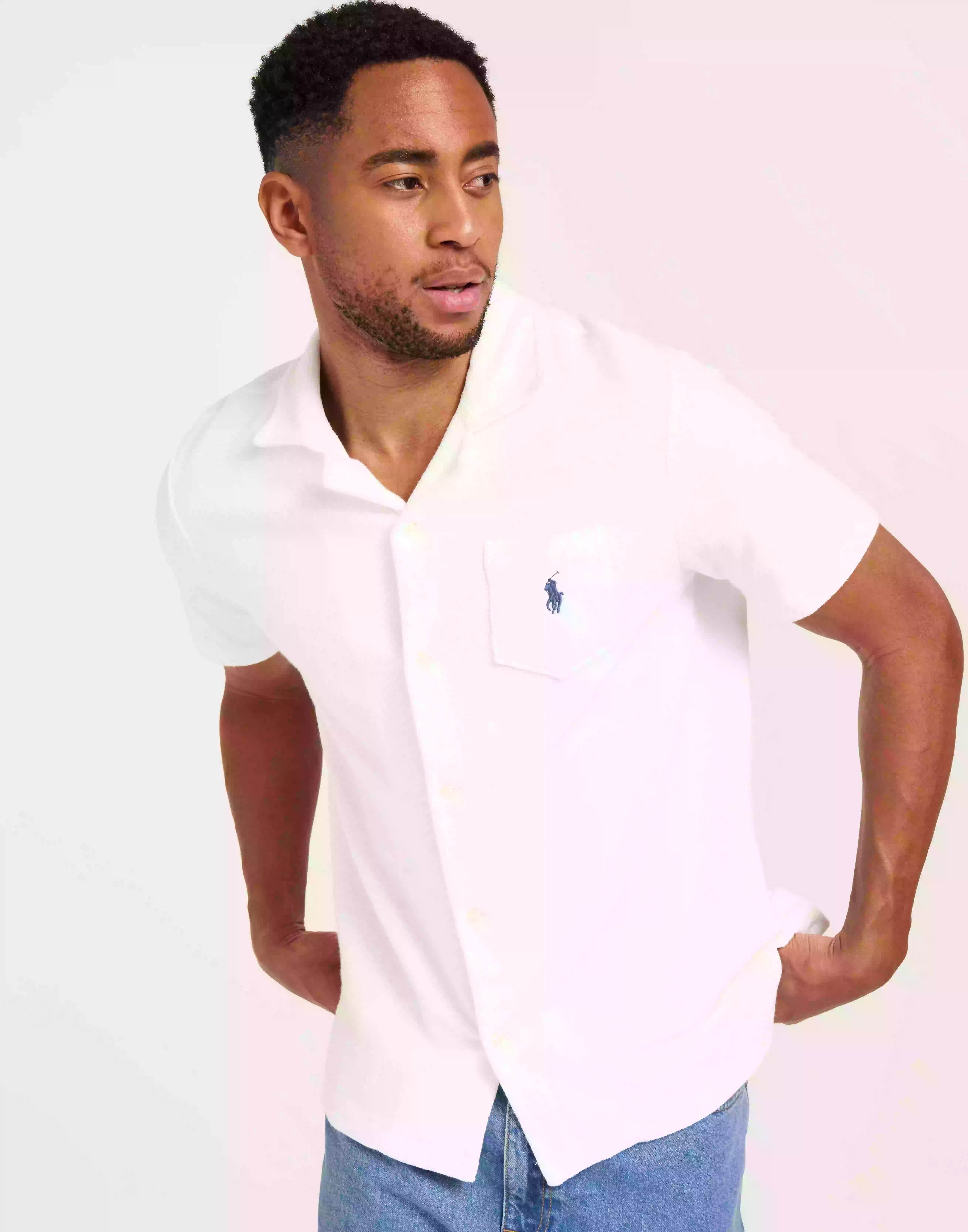 Polo Ralph Lauren Short Sleeve-Sport Shirt Kortärmade skjortor White