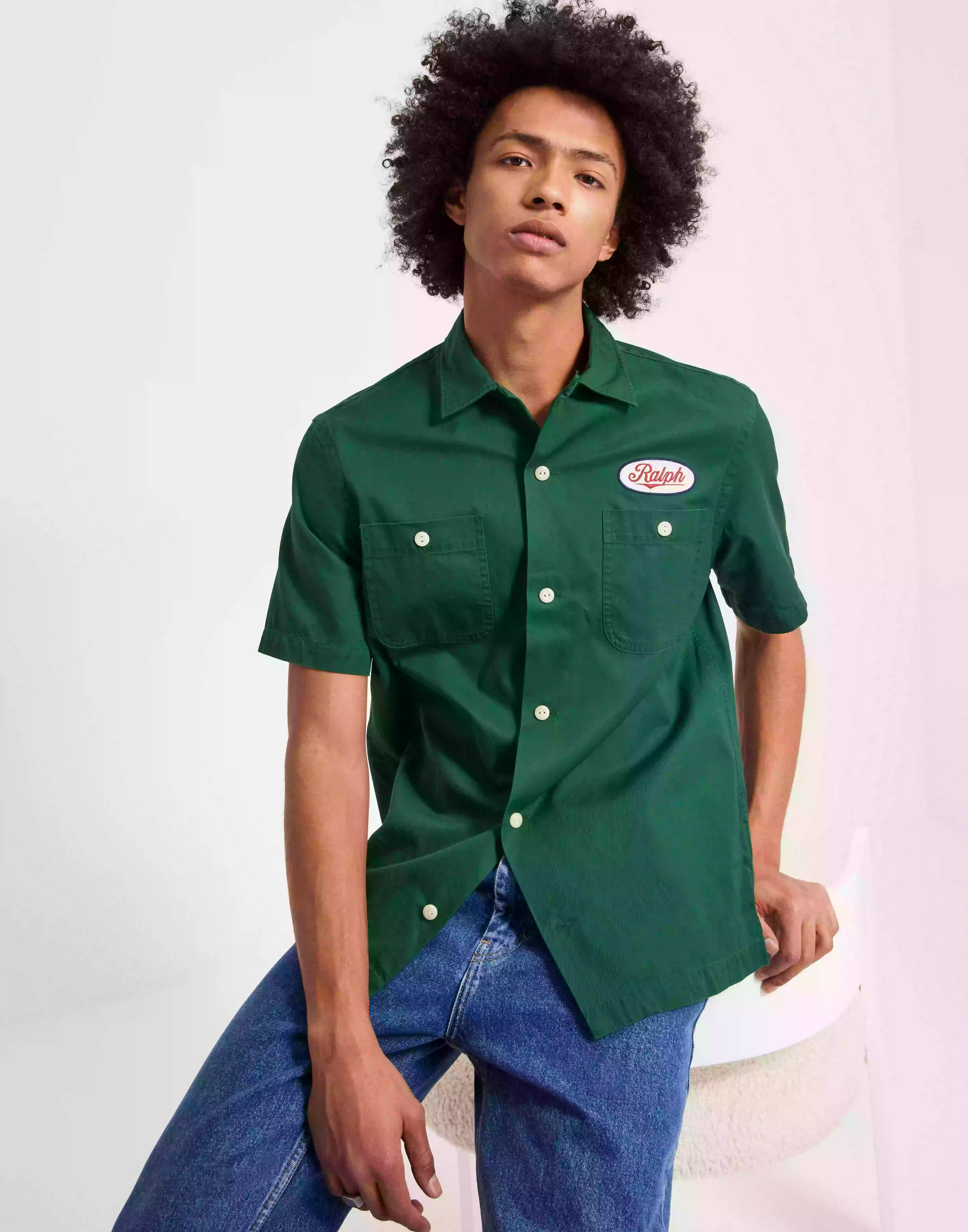 Polo Ralph Lauren Short Sleeve-Sport Shirt Kortärmade skjortor Green