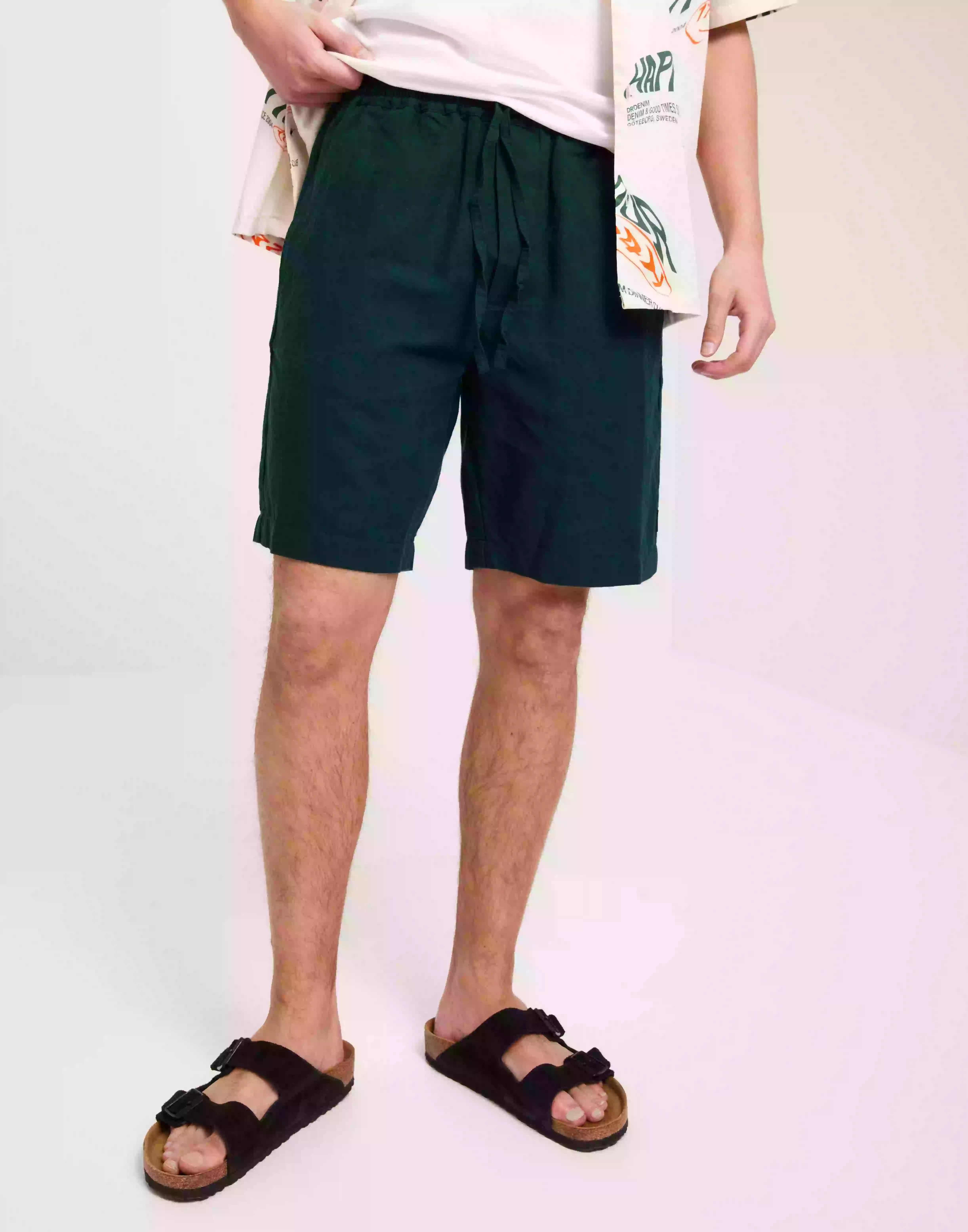 Abrand Jeans A Dice Man Hemp Shorts Tunna shorts Bottle Green
