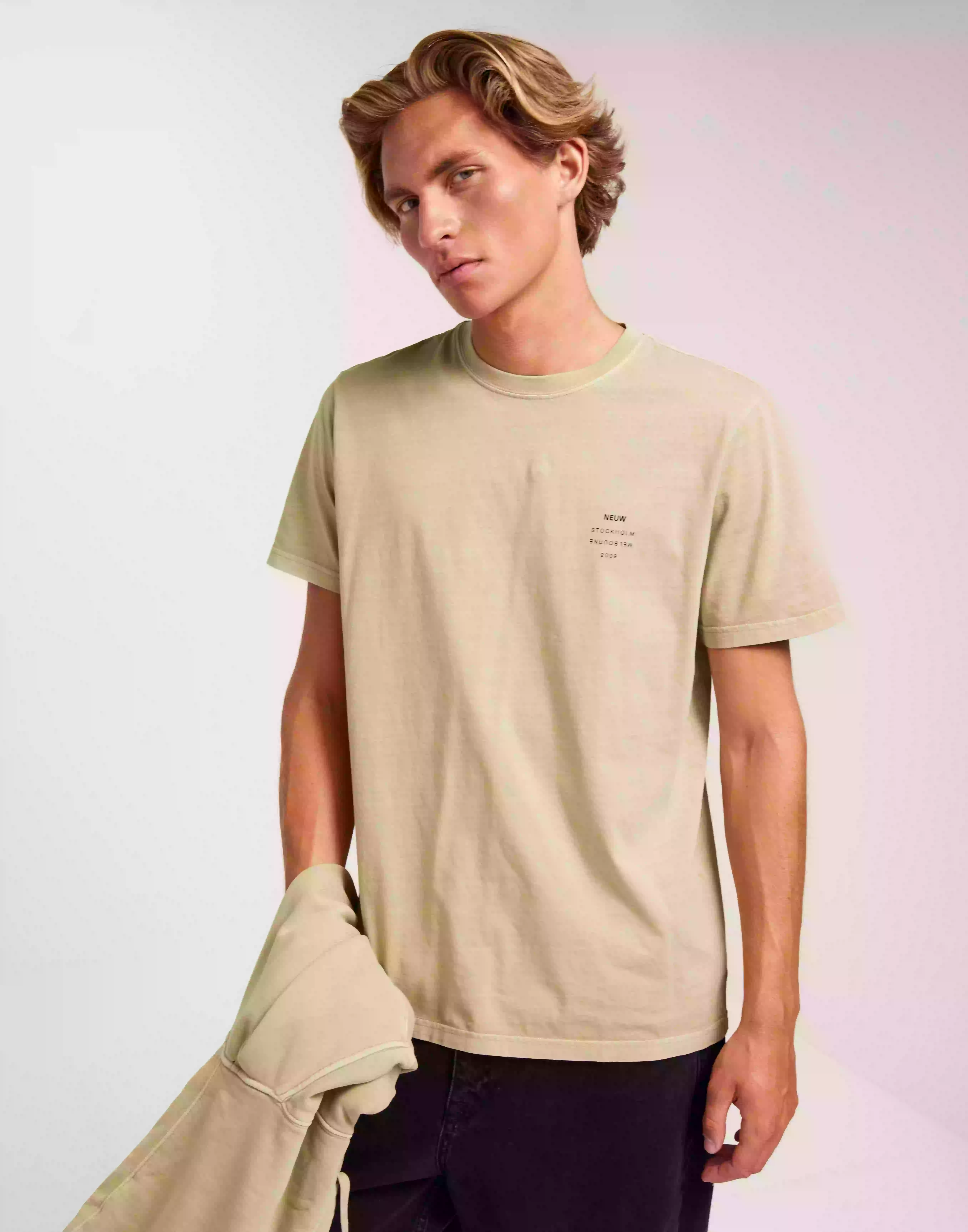 Neuw Organic Neuw Band Tee Kortärmade t-shirts Tan