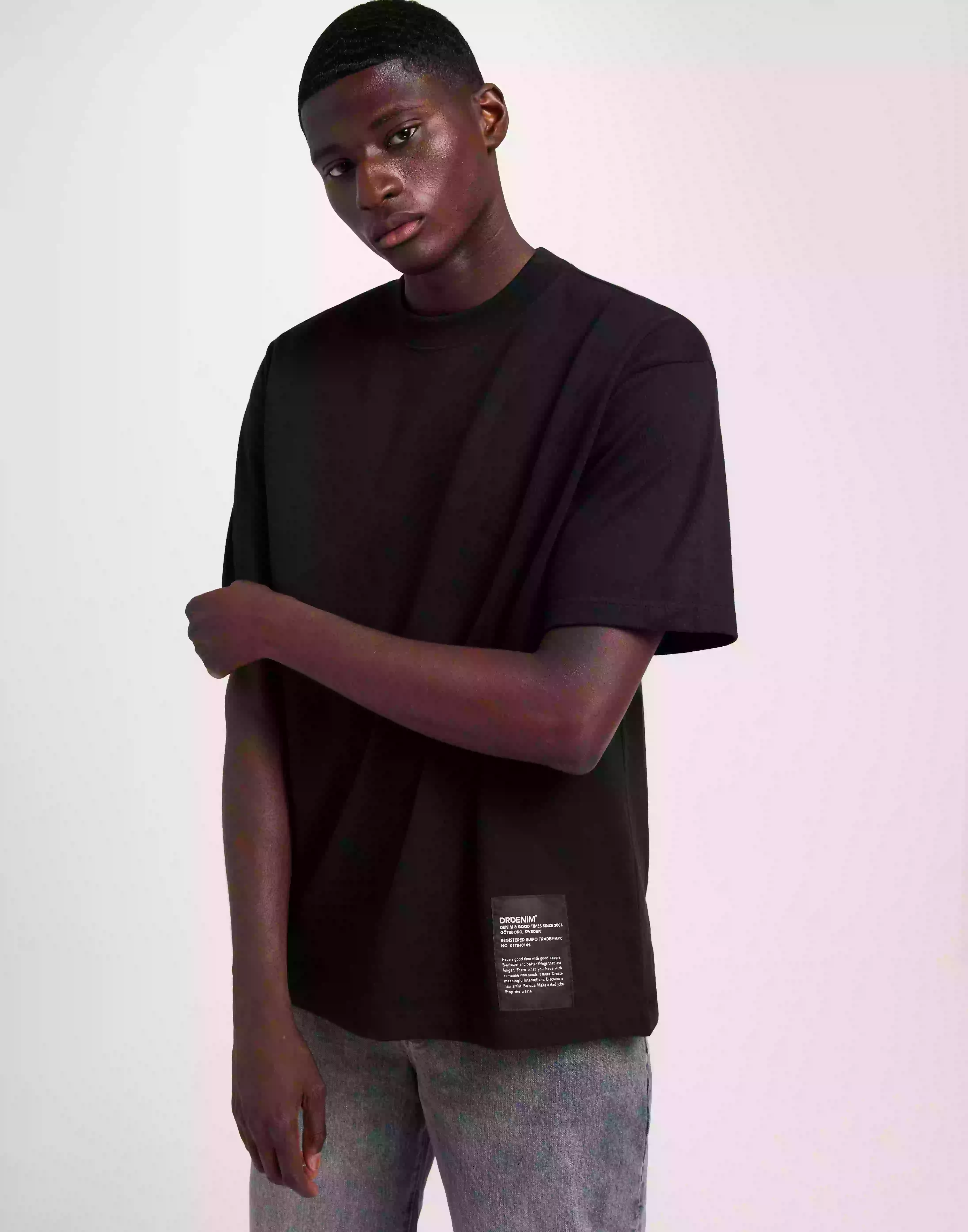 Dr Denim Miller Tee Kortärmade t-shirts Black