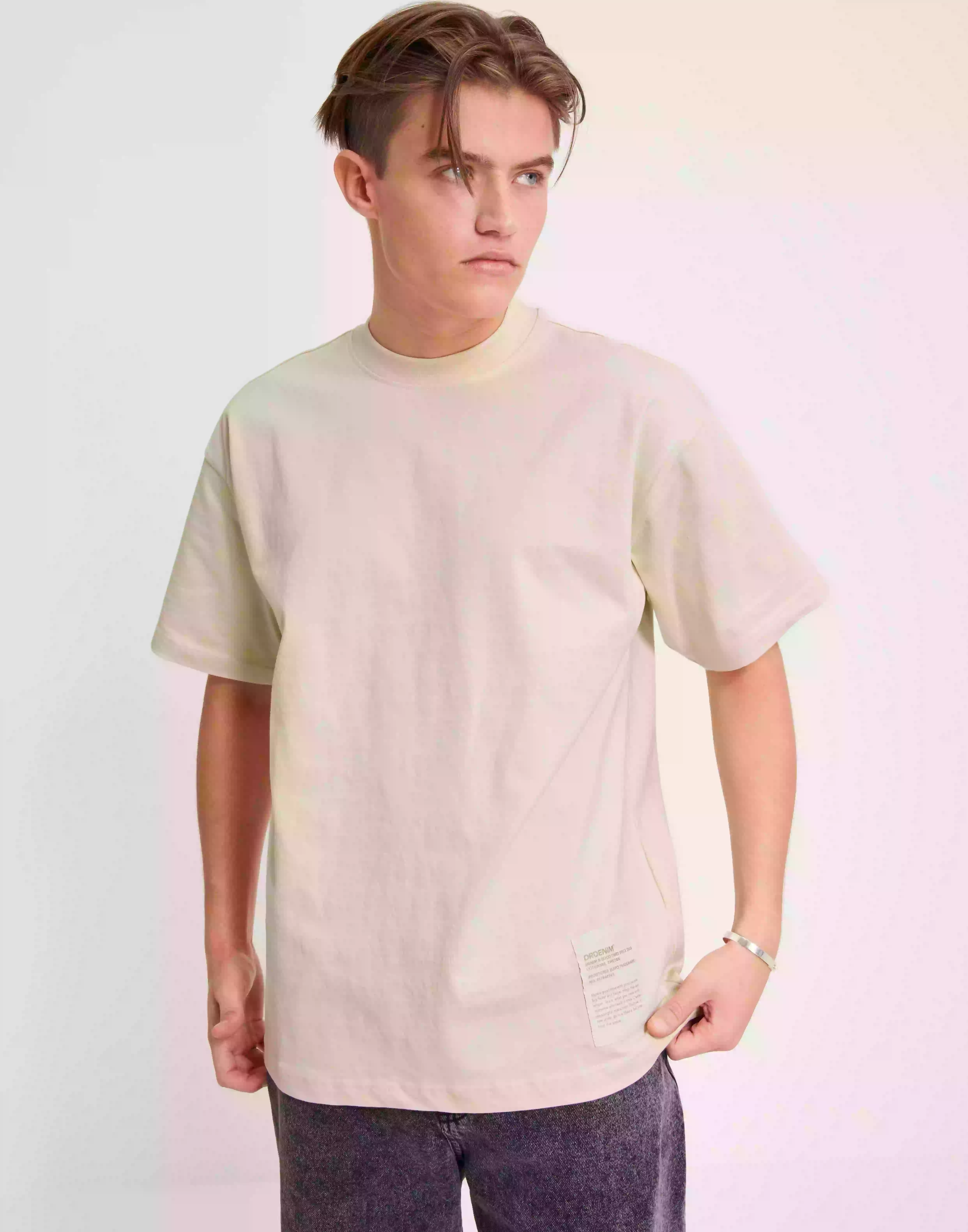 Dr Denim Miller Tee Kortärmade t-shirts Bone