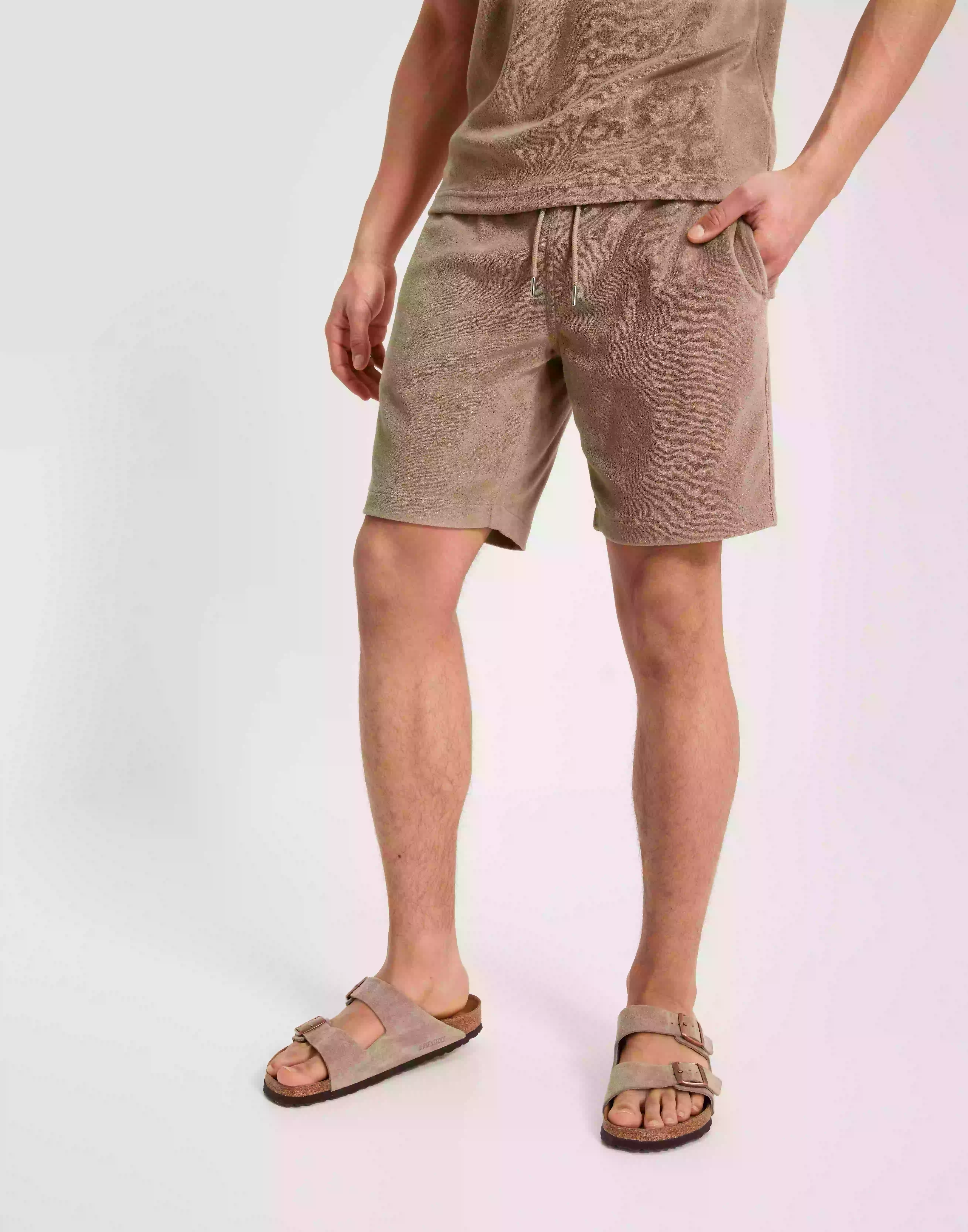 Gant Terry Shorts Shorts Concrete Beige