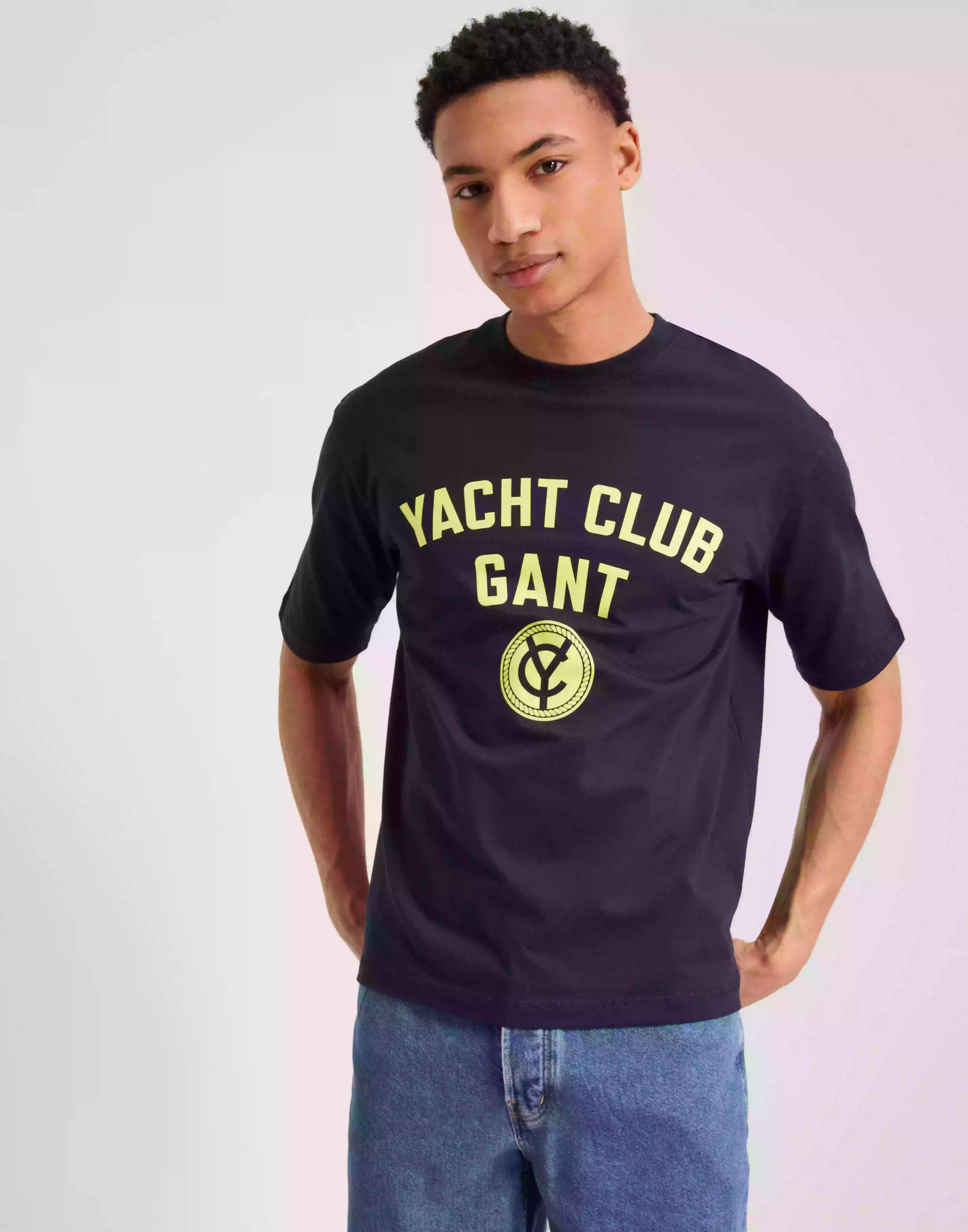 Gant Yacht T-Shirt T-shirts med tryck Evening Blue