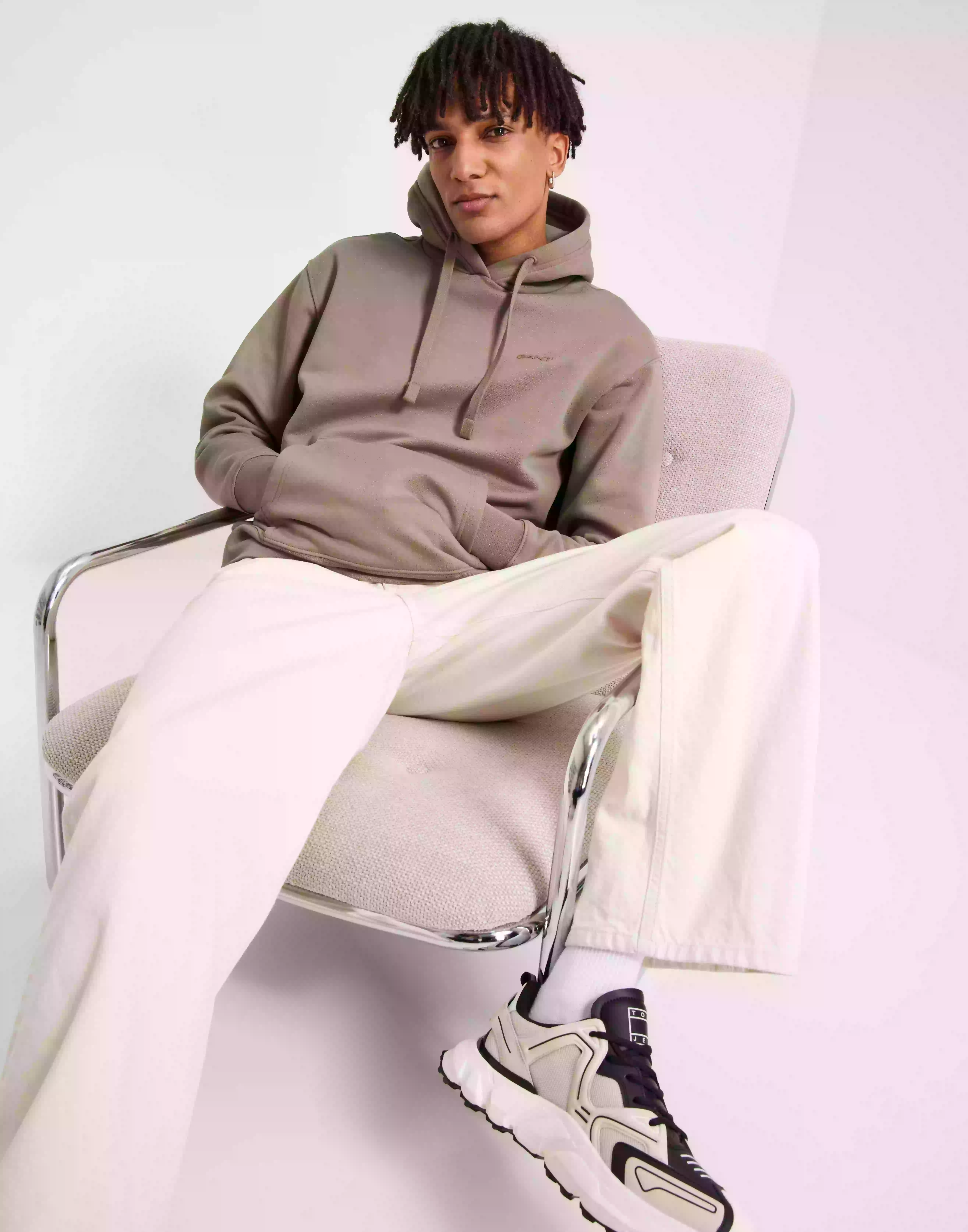 Gant Gant Icon Hoodie Hoodies Taupe Beige