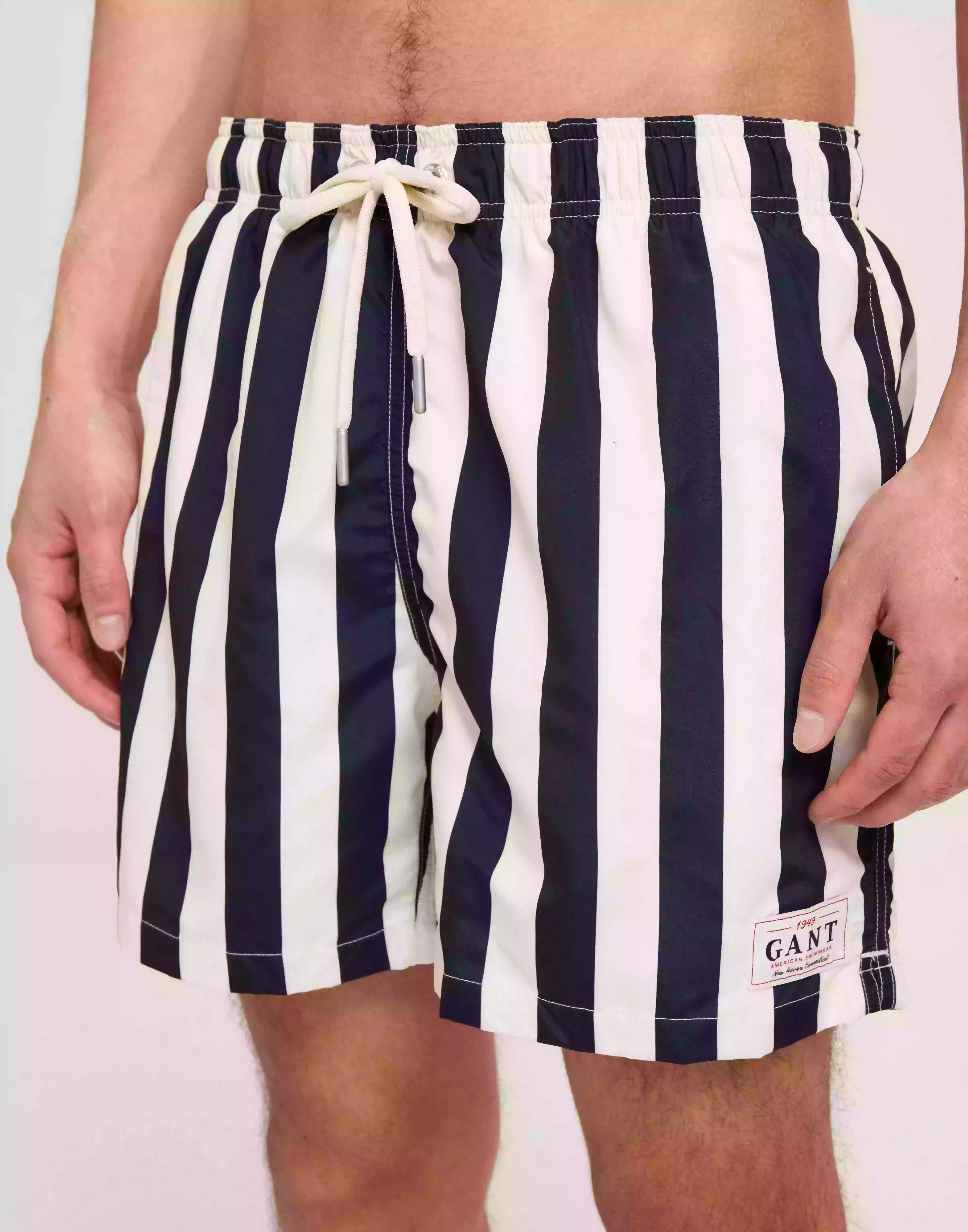 Gant Cf Block Stripe Swim Shorts Badbyxor Evening Blue