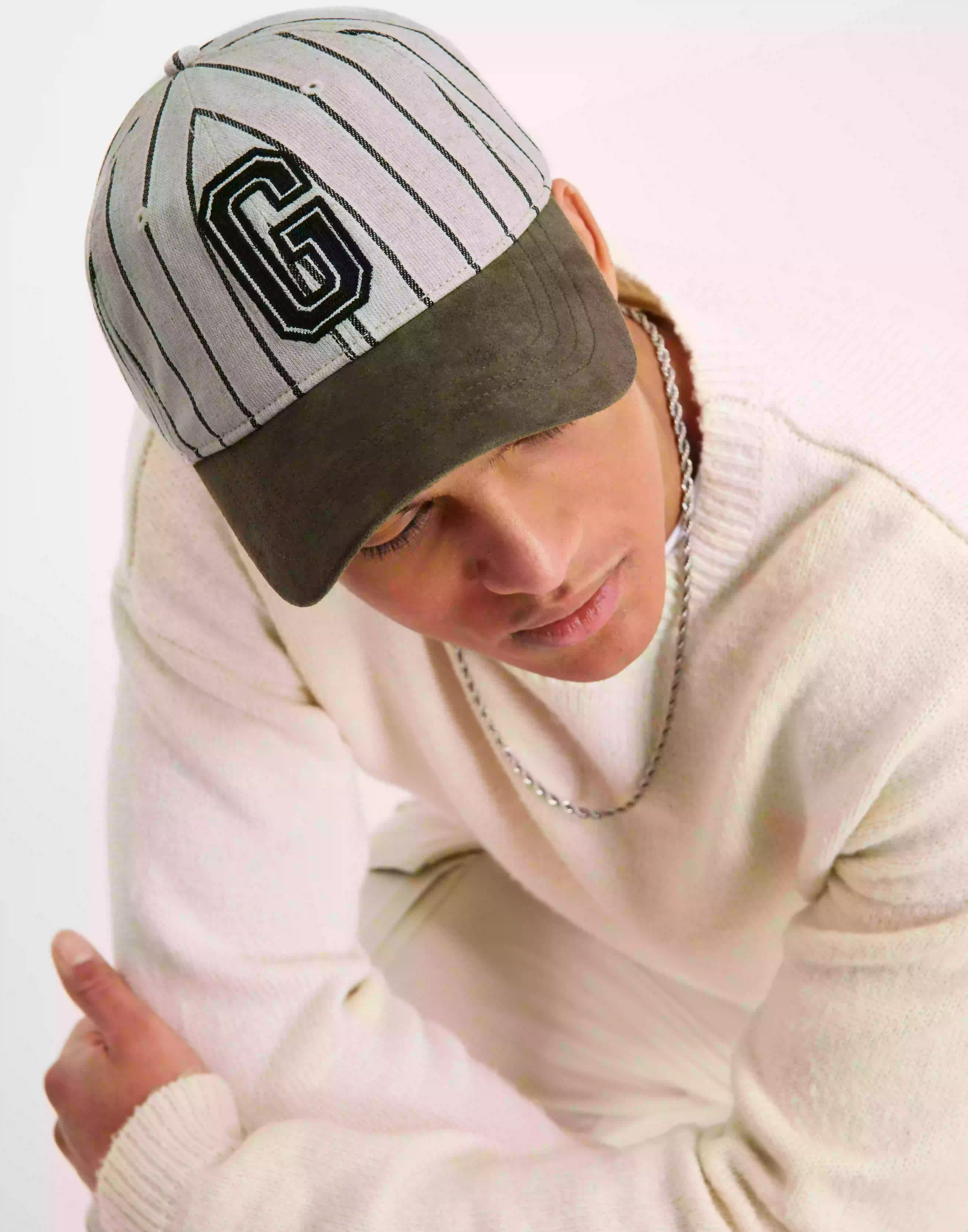 Gant Striped Cap Kepsar Cream