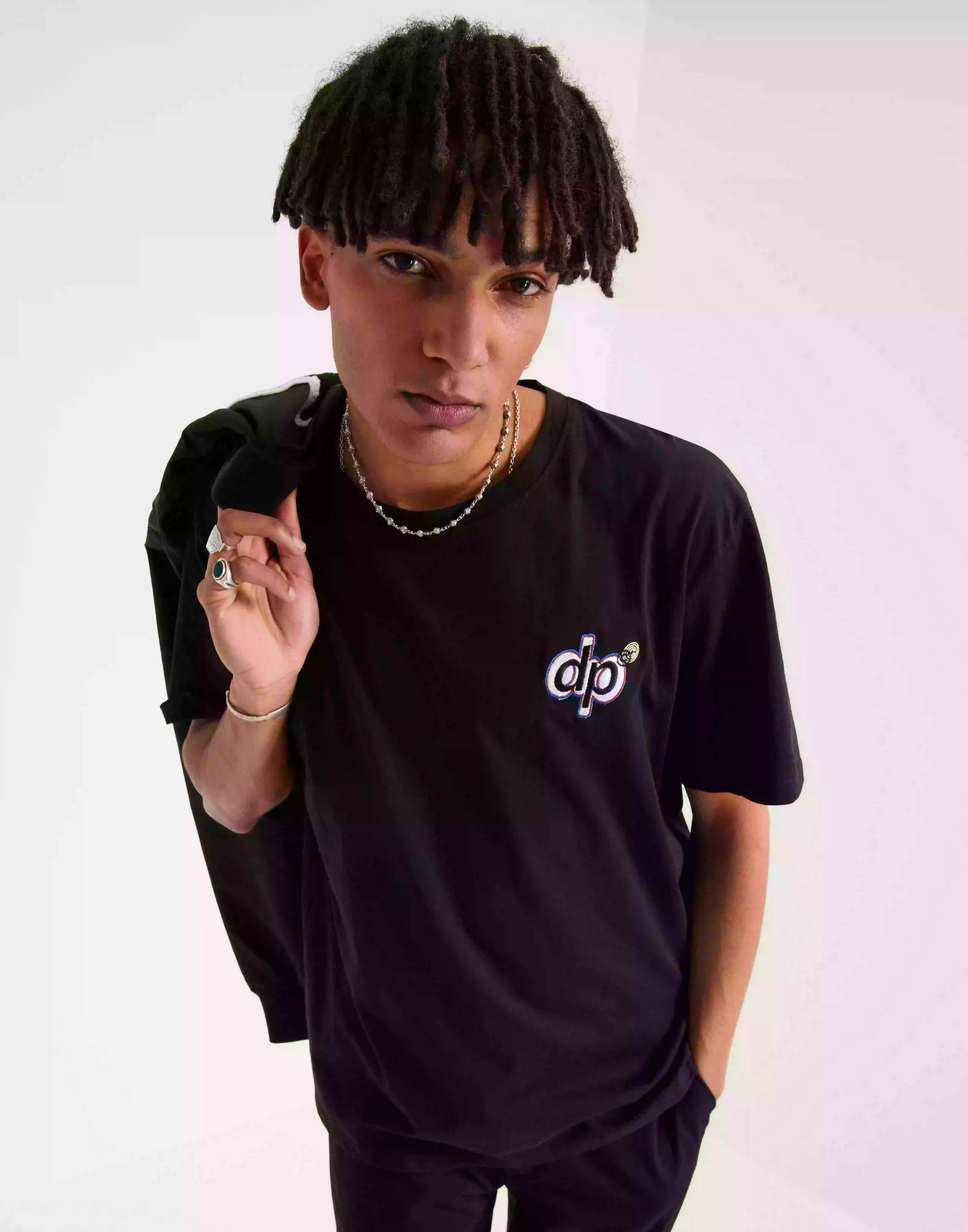 Denim Project DPAim For Green T-Shirt T-Shirts & Linnen Black