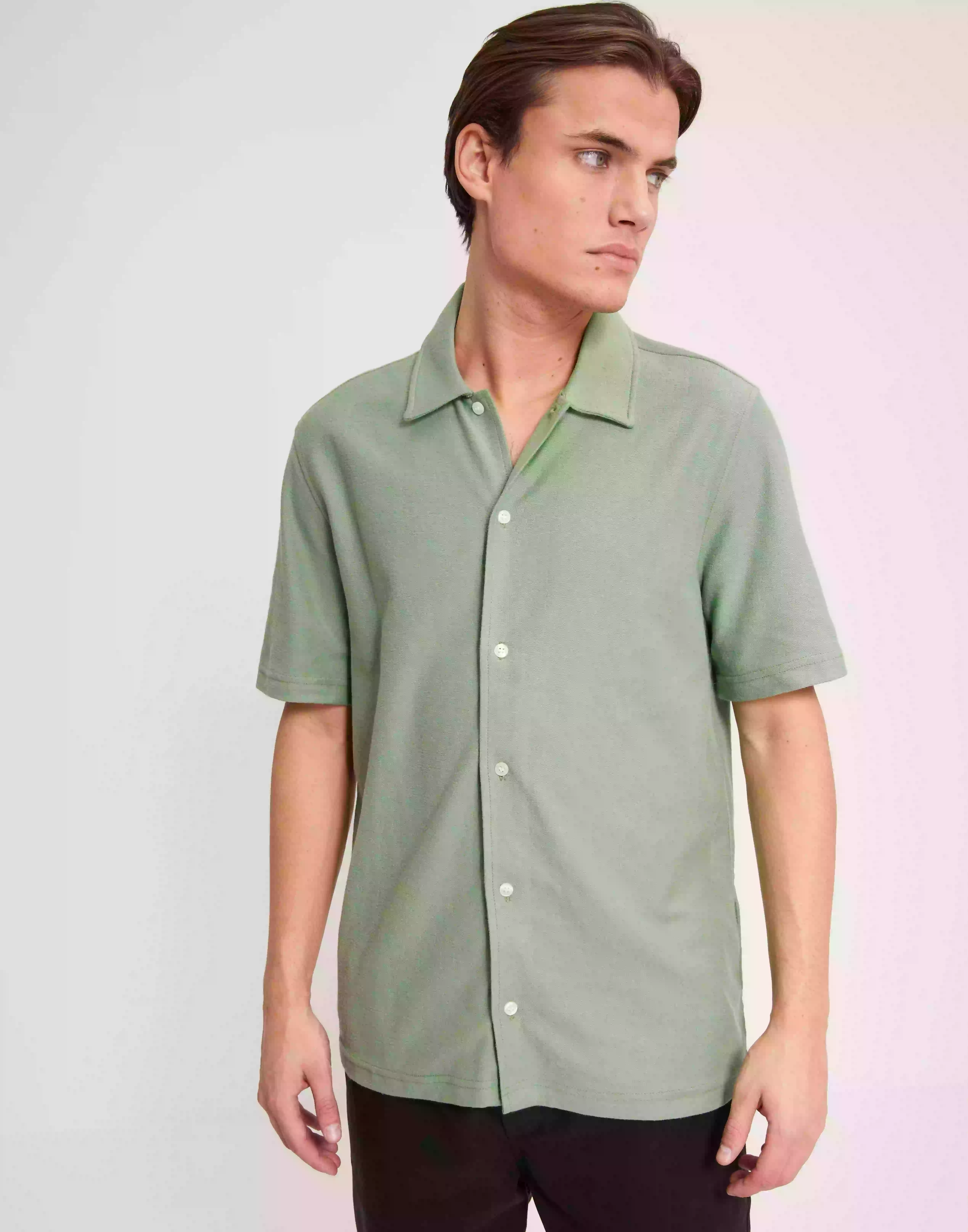 Samsøe Samsøe Kvistbro shirt 11600 Kortärmade skjortor Basil