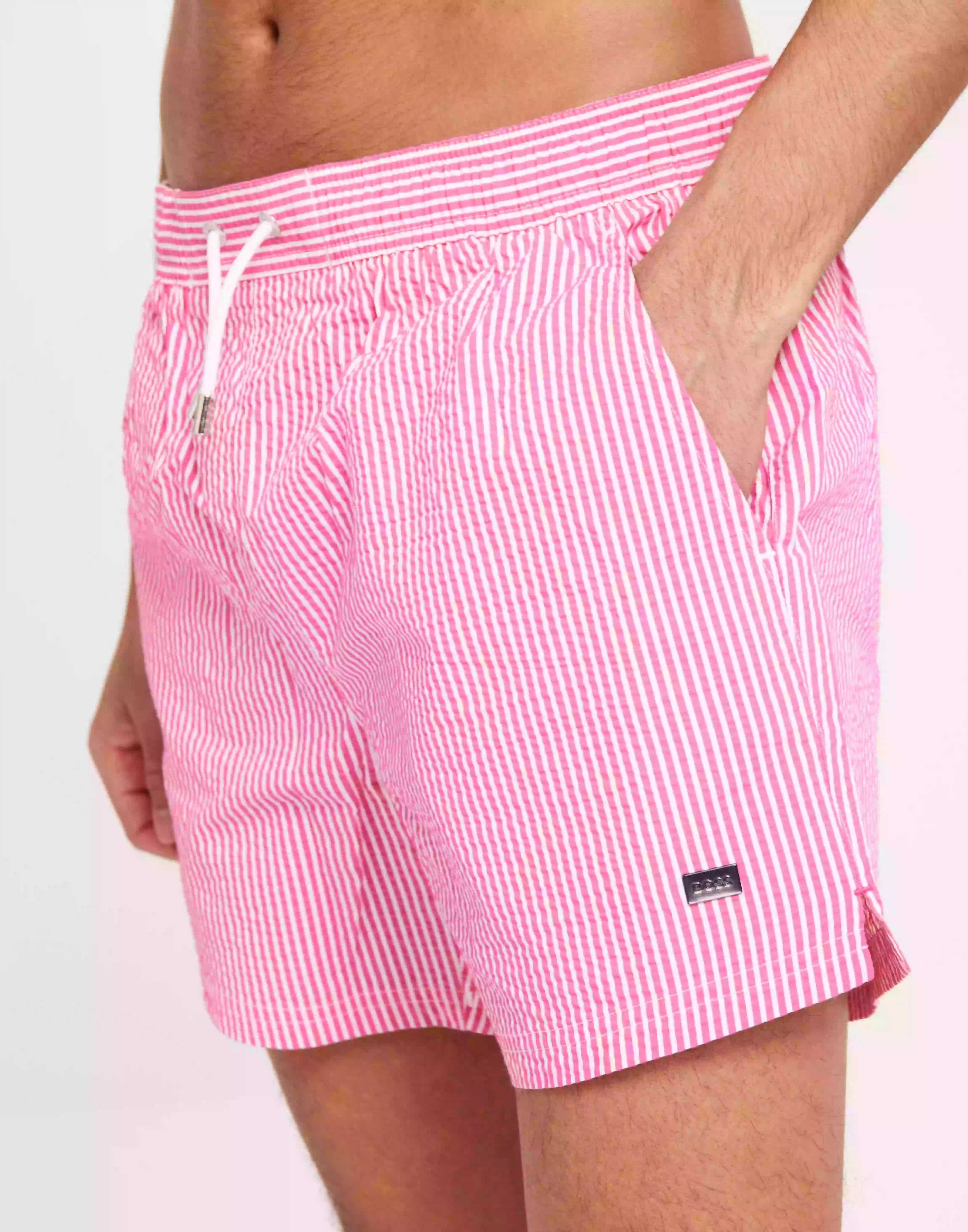BOSS Velvetfish 10232850 01 Badbyxor Pink