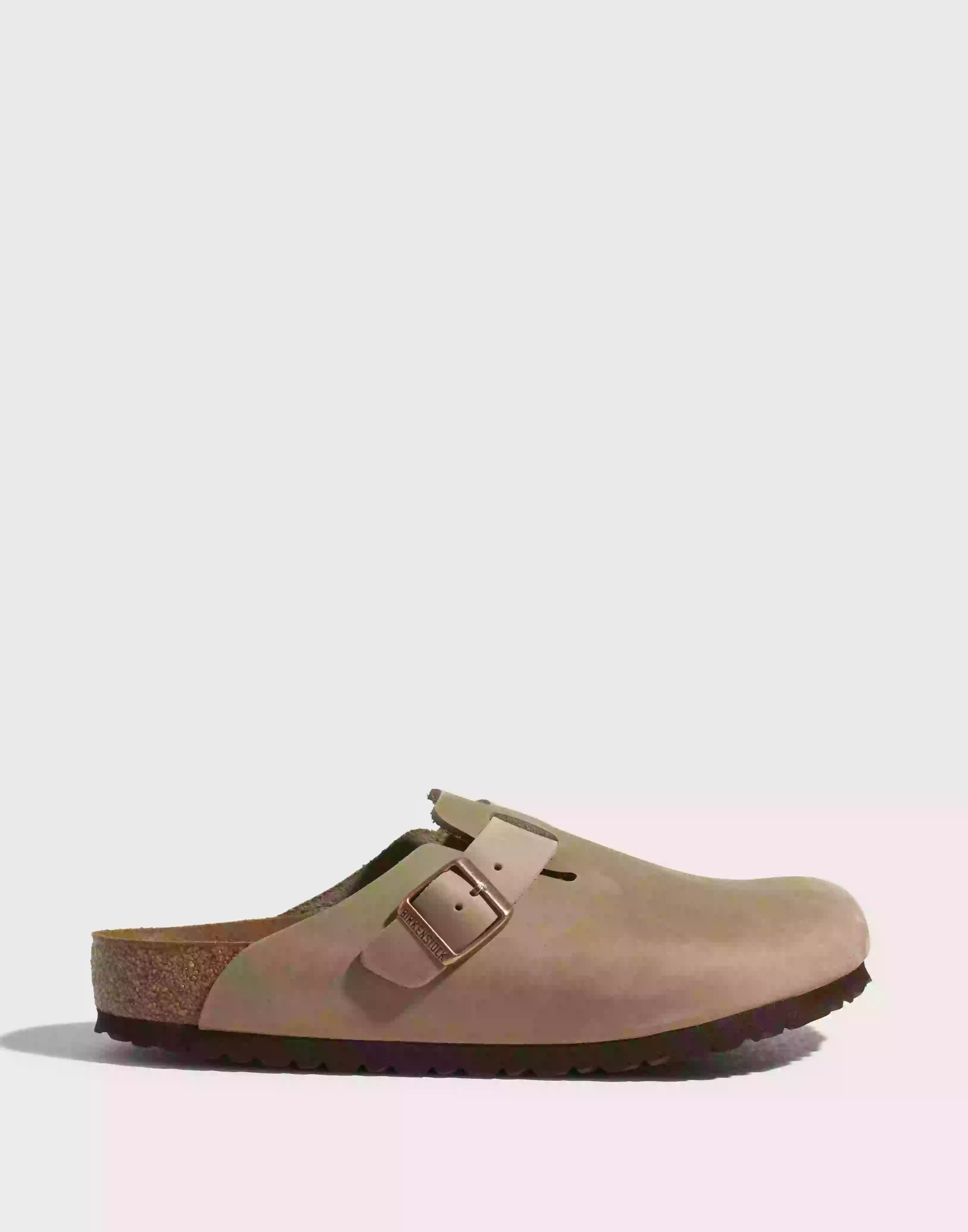 Birkenstock Boston Oiled Leather Tøfler Tobacco Brown