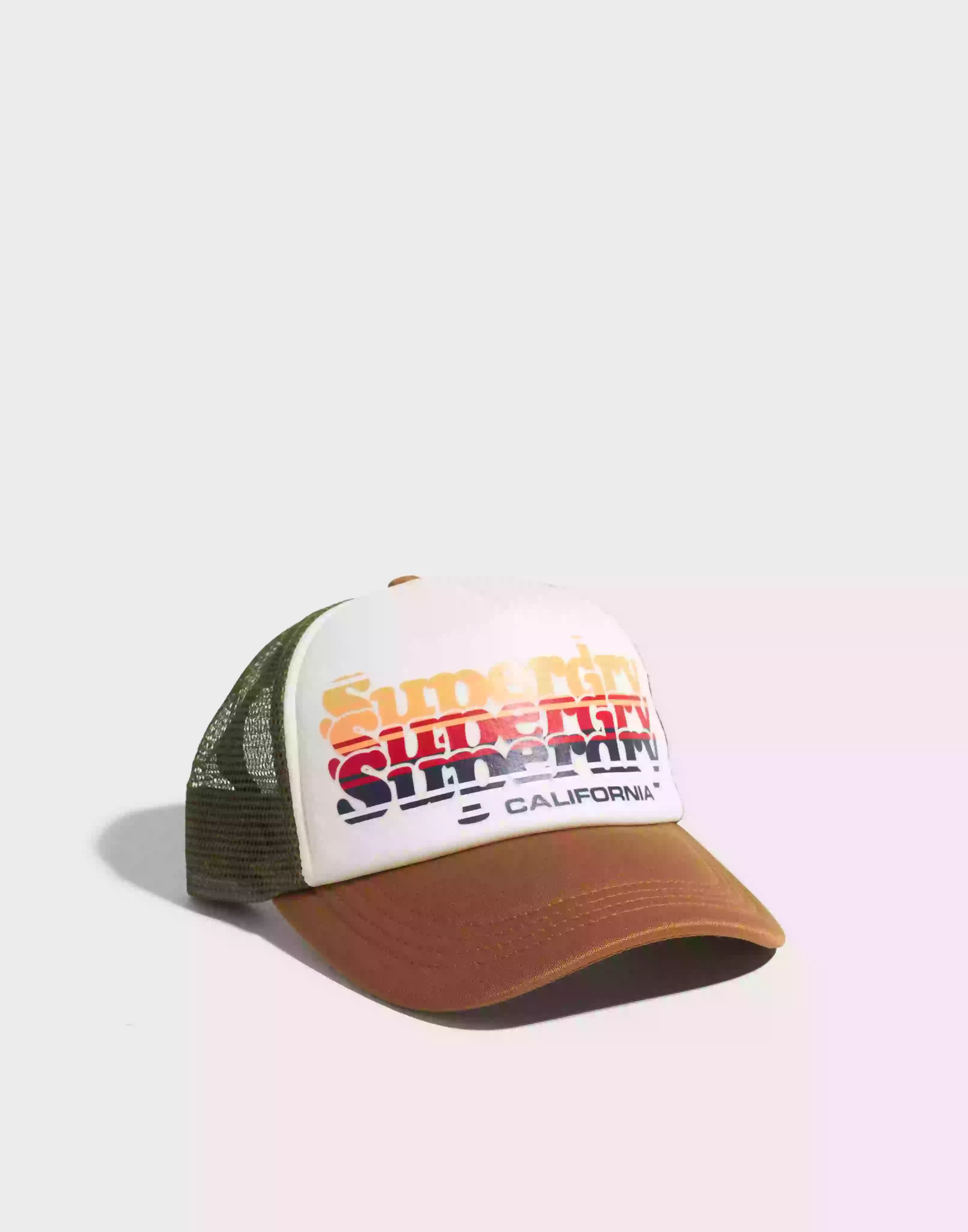 Superdry Vintage Trucker Cap Truckerkepsar Off White/Denim Co Tobacco