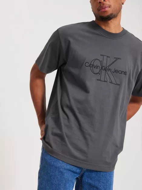Calvin Klein Jeans CK Logo Monogram All Over Tee Black T-Shirt