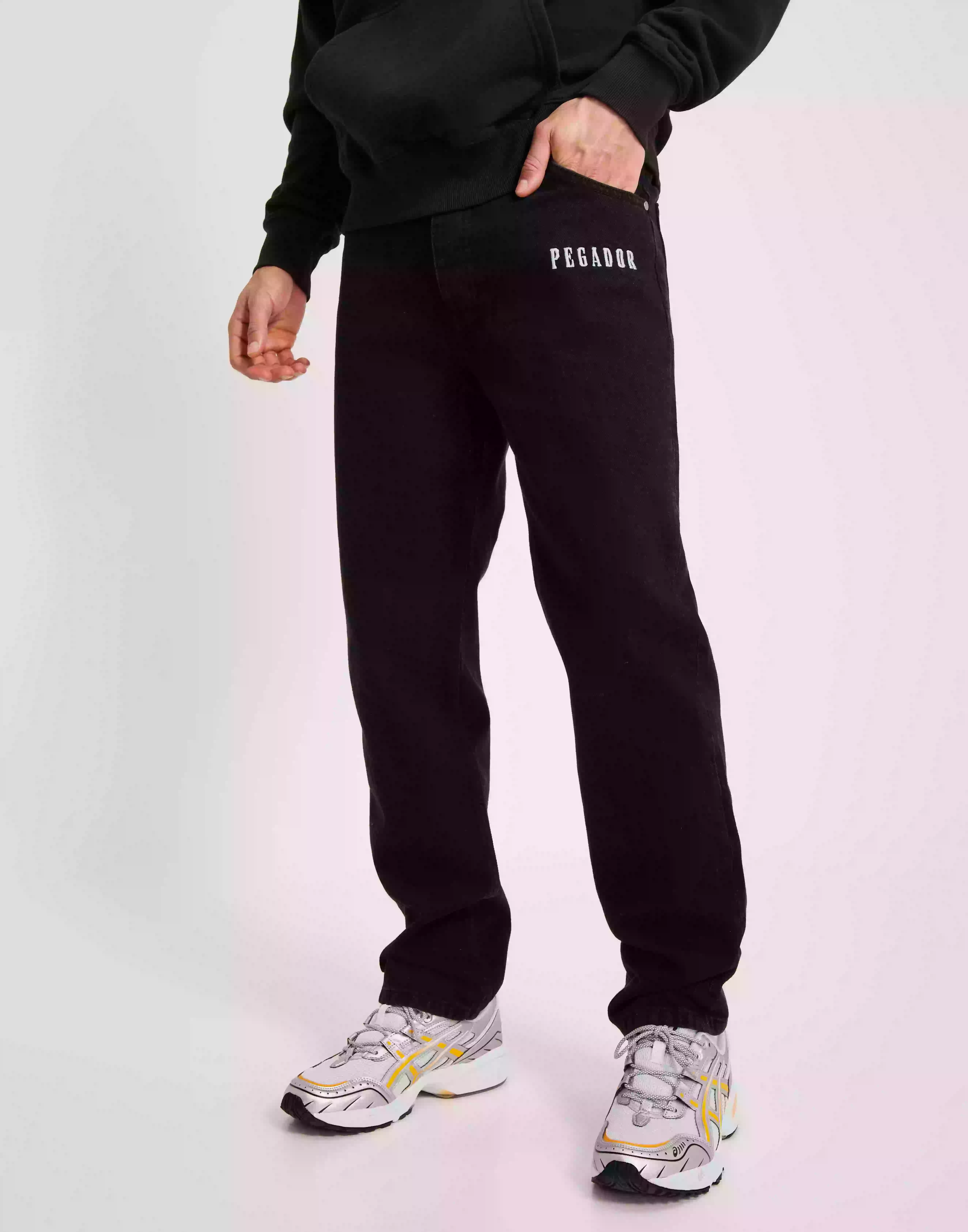 Pegador PGDR Granvi Baggy Jeans Loose fit jeans Washed Black