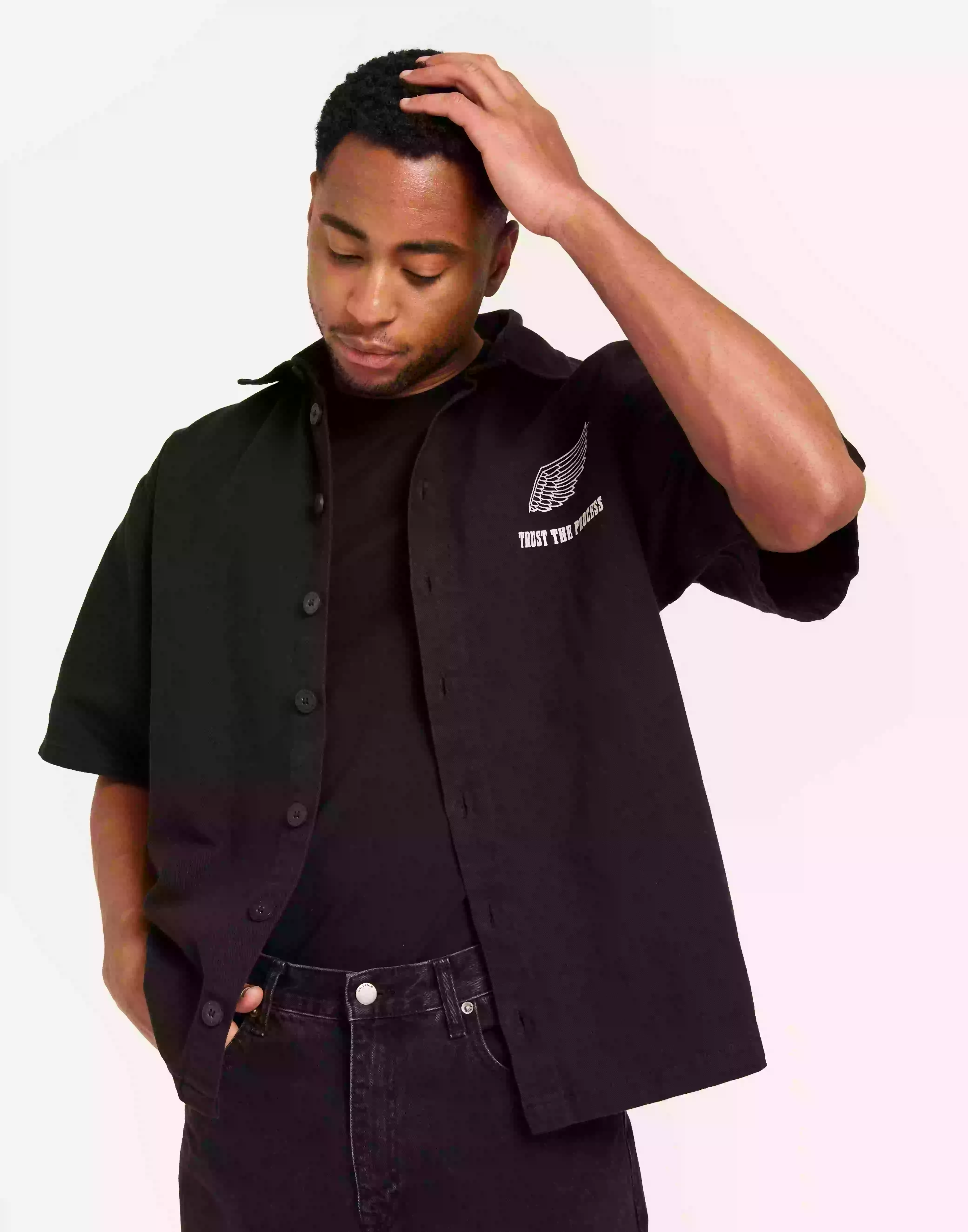 Pegador PGDR Skyler Denim Shirt Jeansskjortor Black