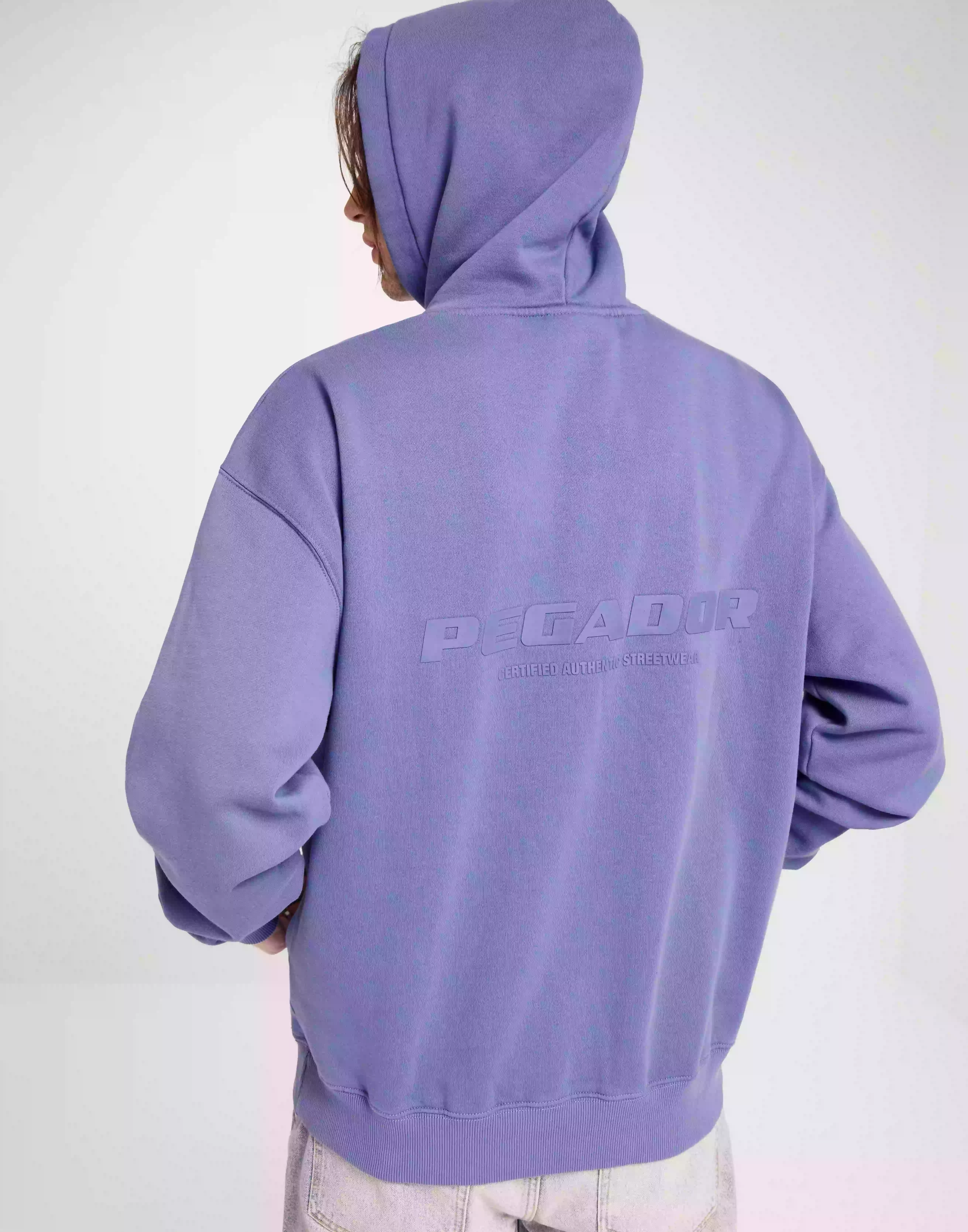 Pegador PGDR Colne Logo Oversized Hoodie Hoodies Violet