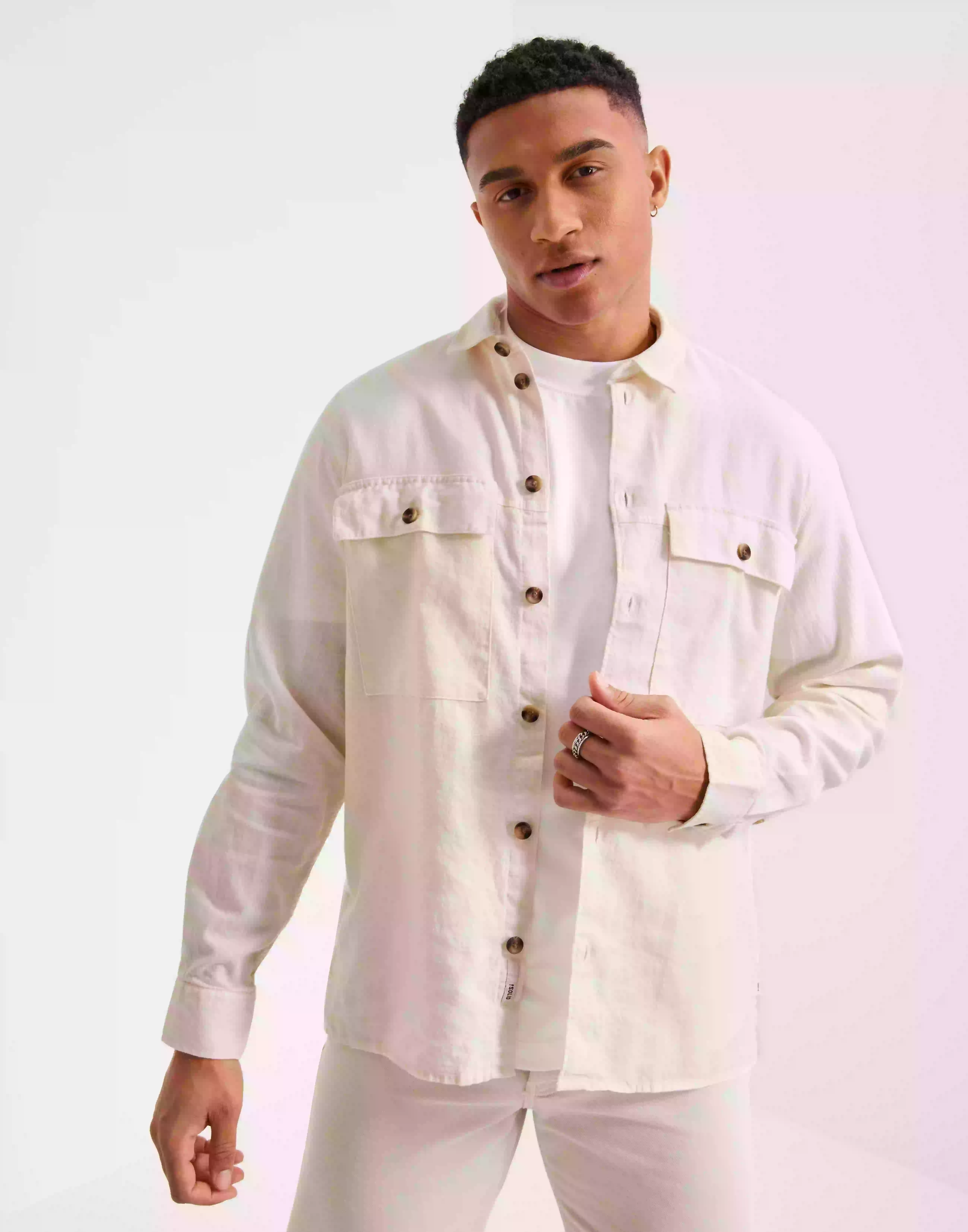Solid SDAllan Overshirt Overshirts Offwhite
