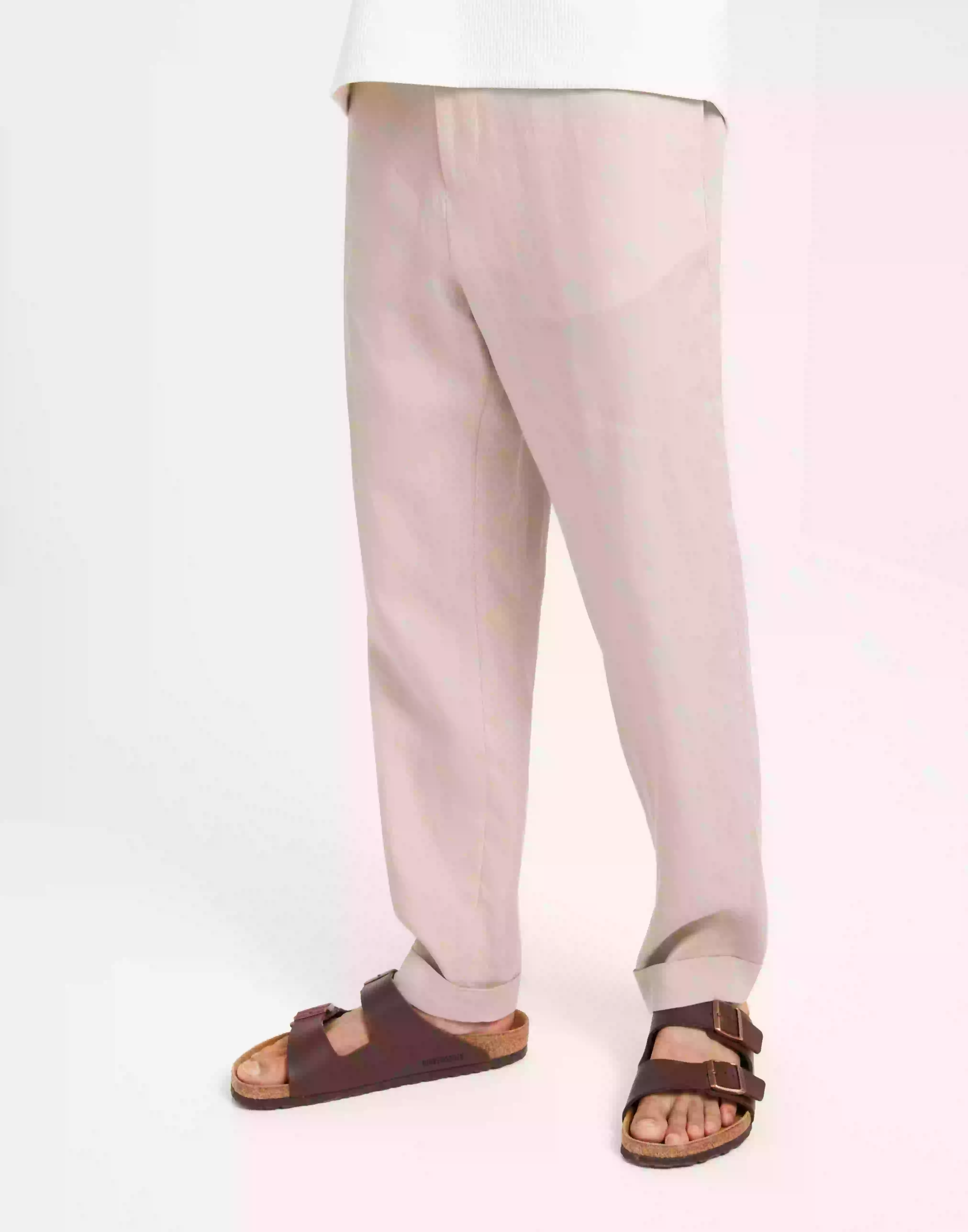 Tiger of Sweden Taven Linnebyxor Cream Sand