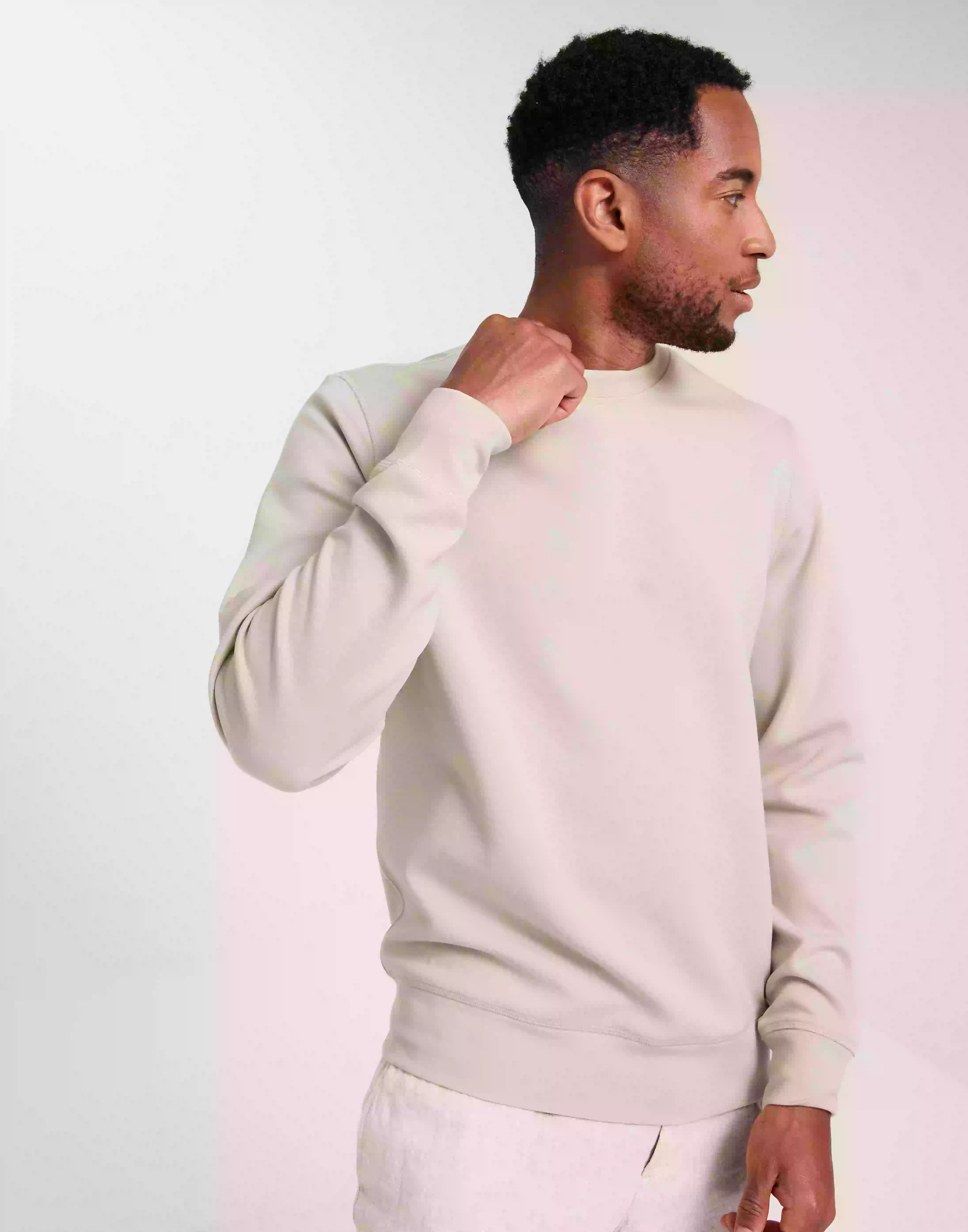 Casual Friday CFSebastian crew neck swe Collegegensere Chateau Gray