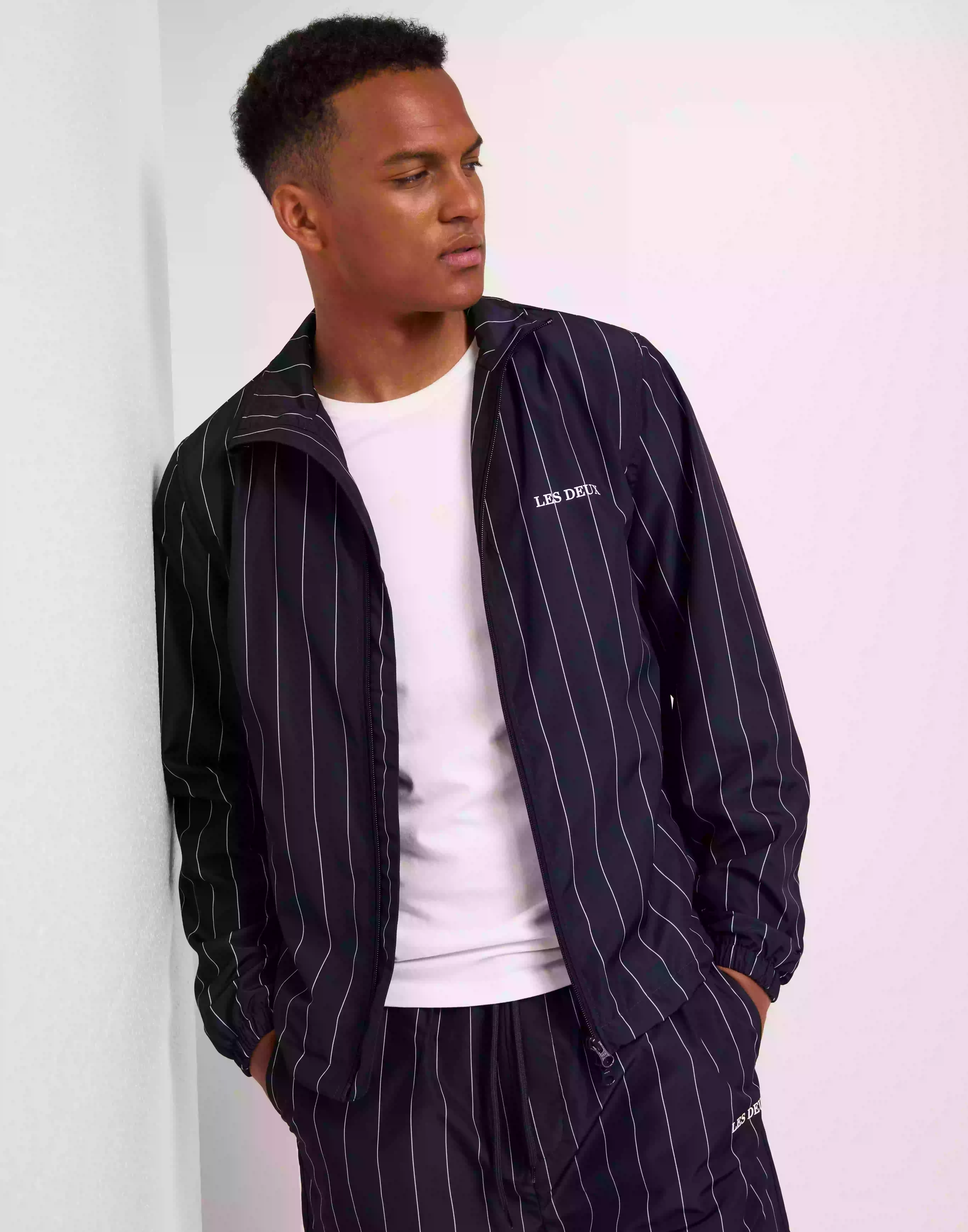 Les Deux Jake Track Jacket Vårjackor & Höstjackor Dark Navy/Ivory