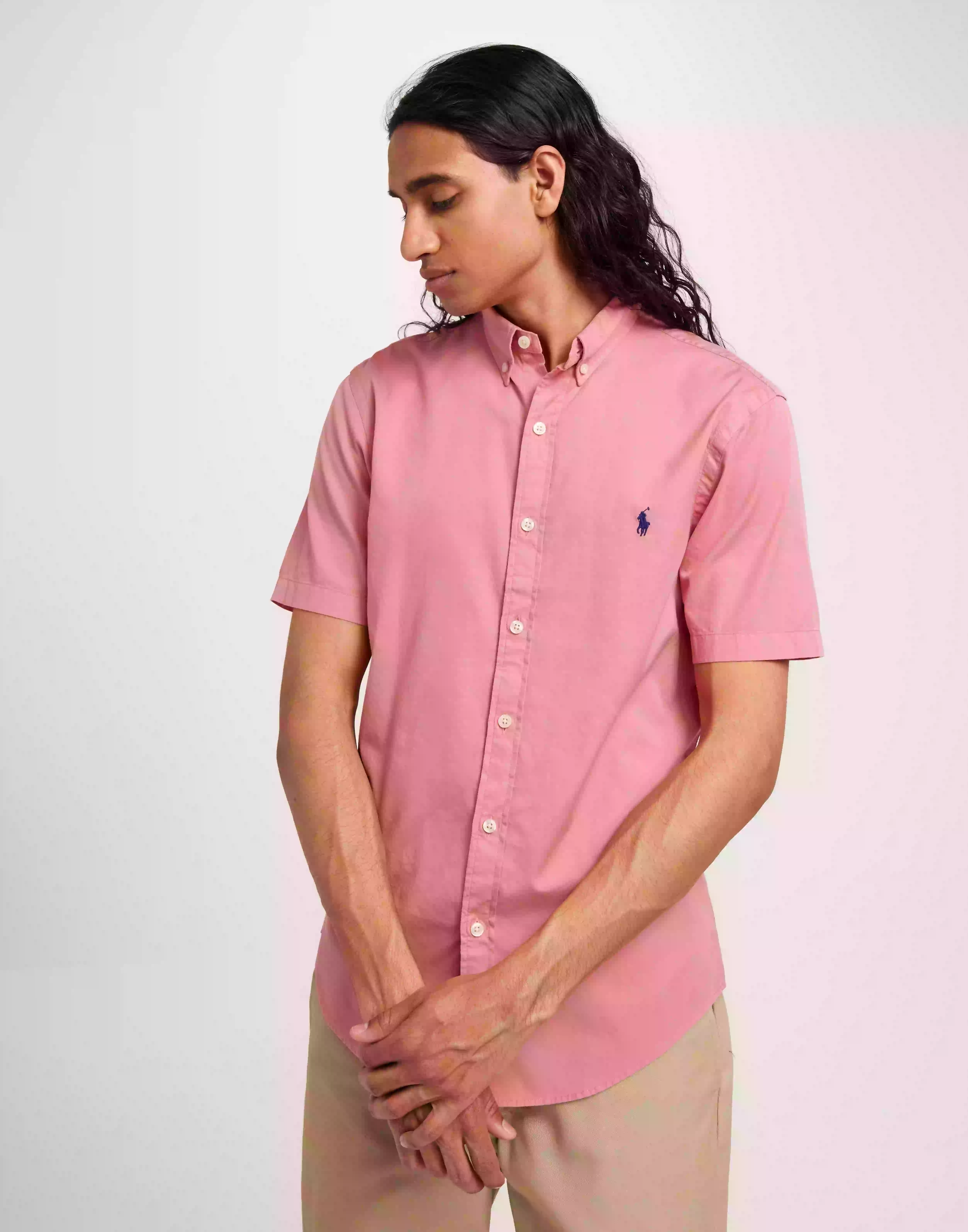 Polo Ralph Lauren Short Sleeve-Sport Shirt Kortärmade skjortor Pink