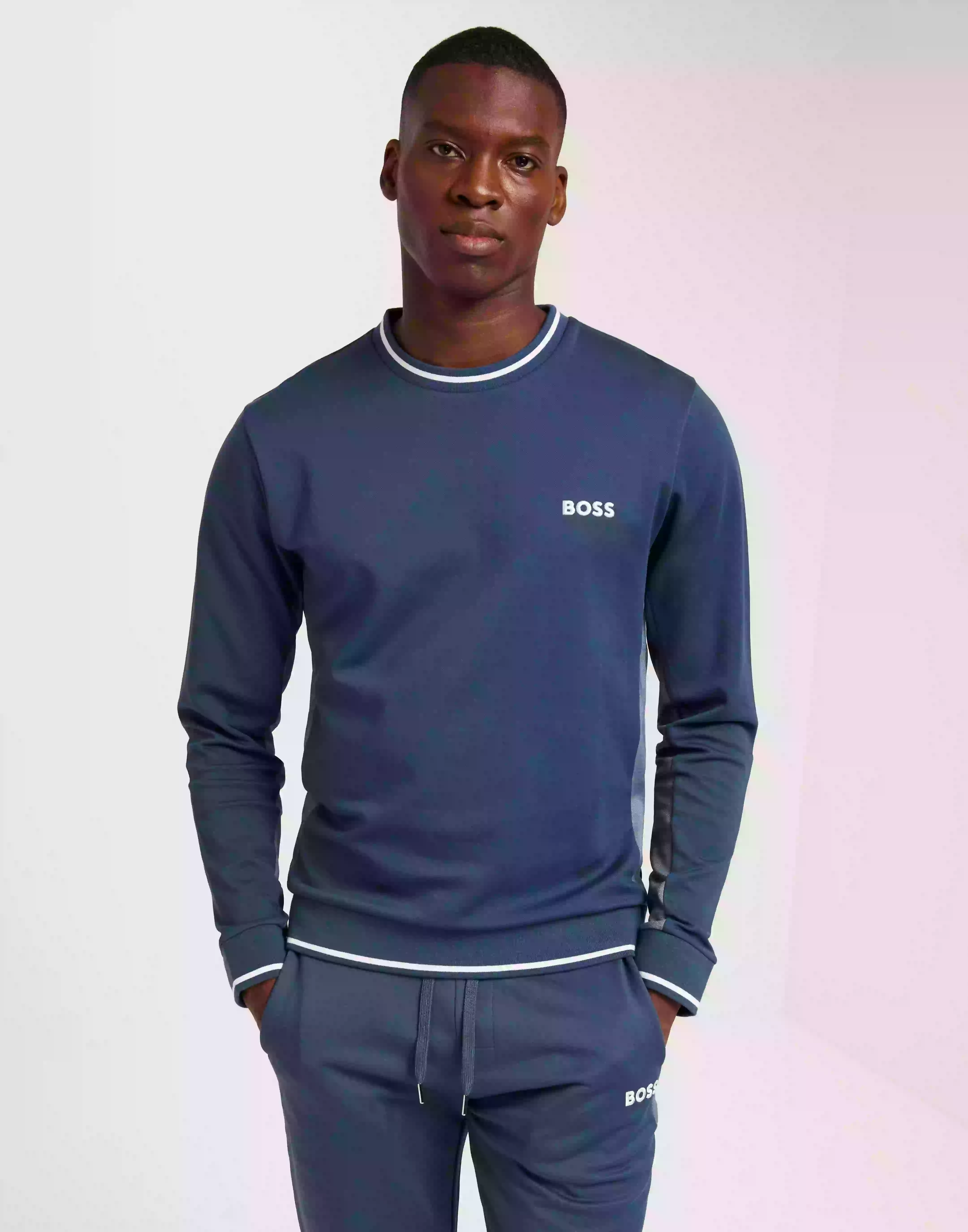 BOSS Tracksuit Sweatshirt 10166548 22 Sweatshirts Open Blue