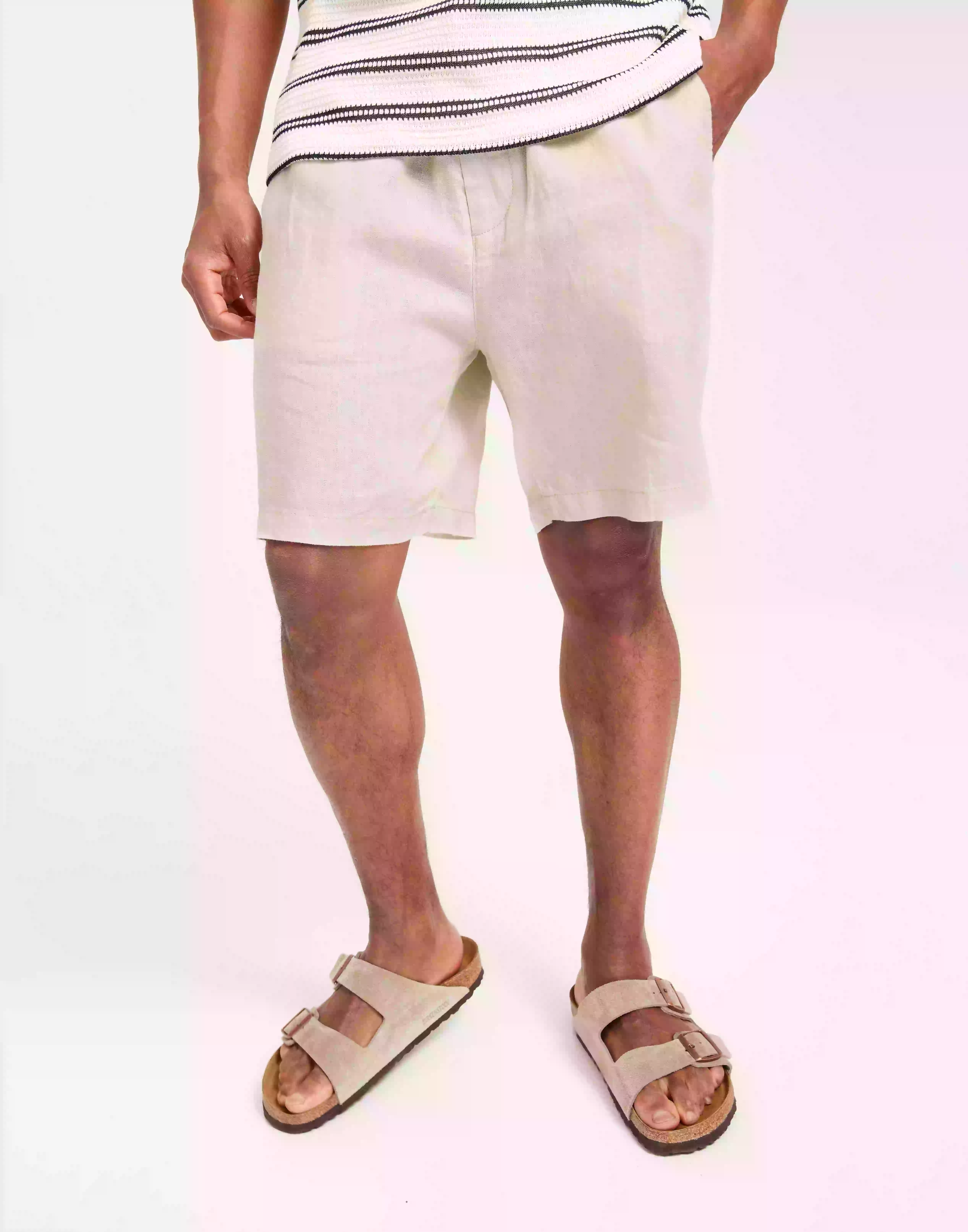 Gant Linen Drawstring Shorts Linneshorts Putty