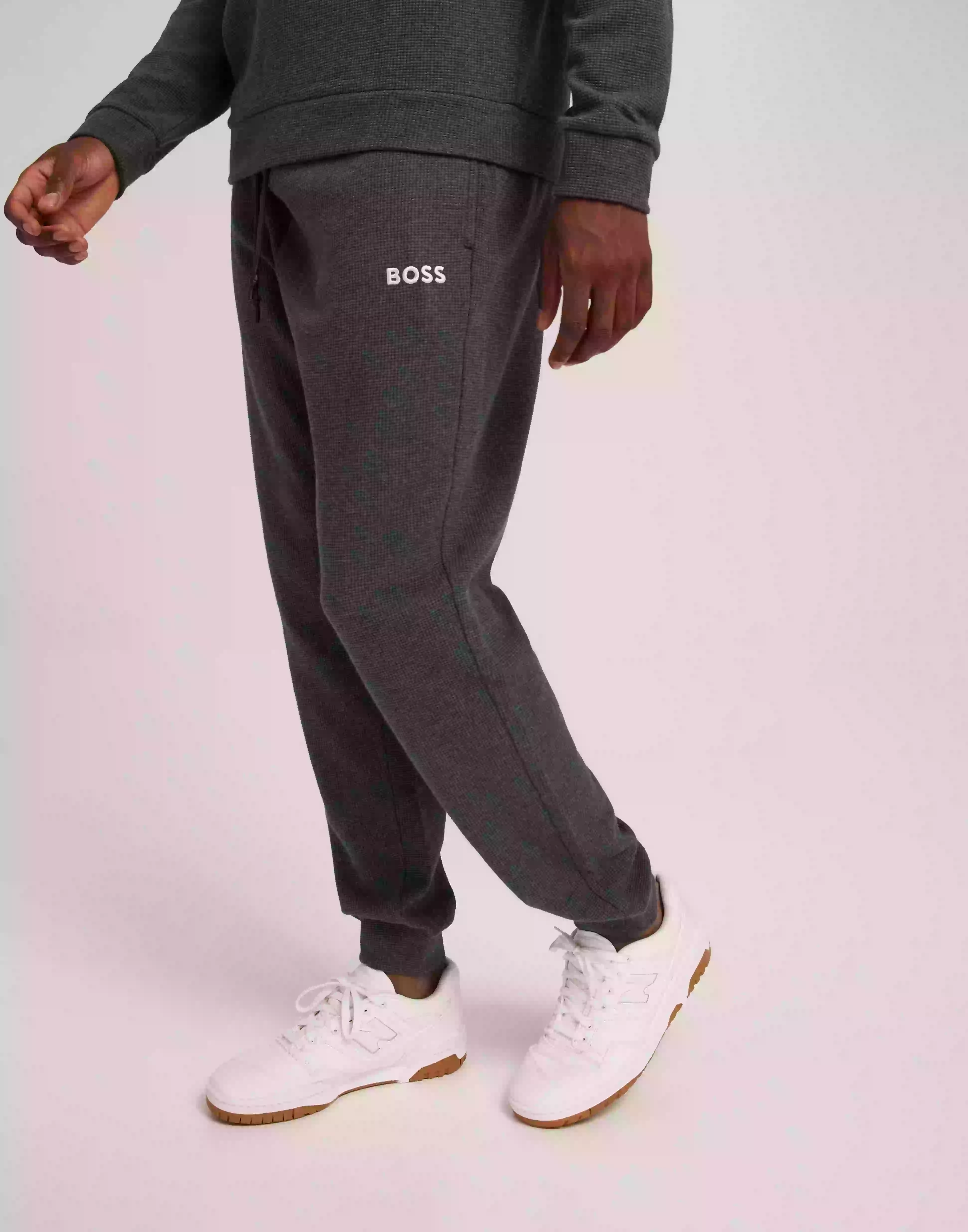 BOSS Structure Pants 10251673 01 Mjukisbyxor Grey
