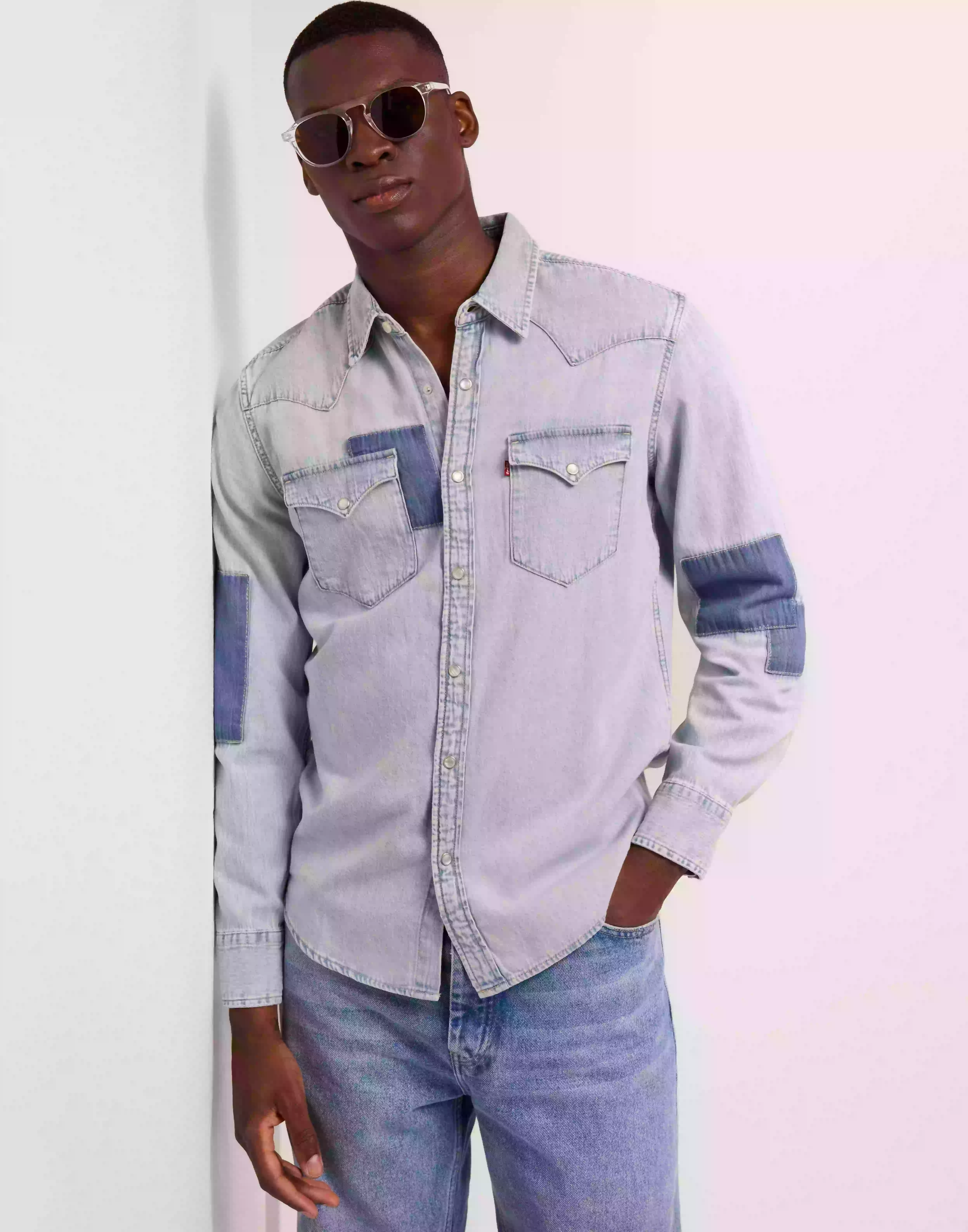 Levi's Classic Western Standard Ainsi Jeansskjortor Light Indigo