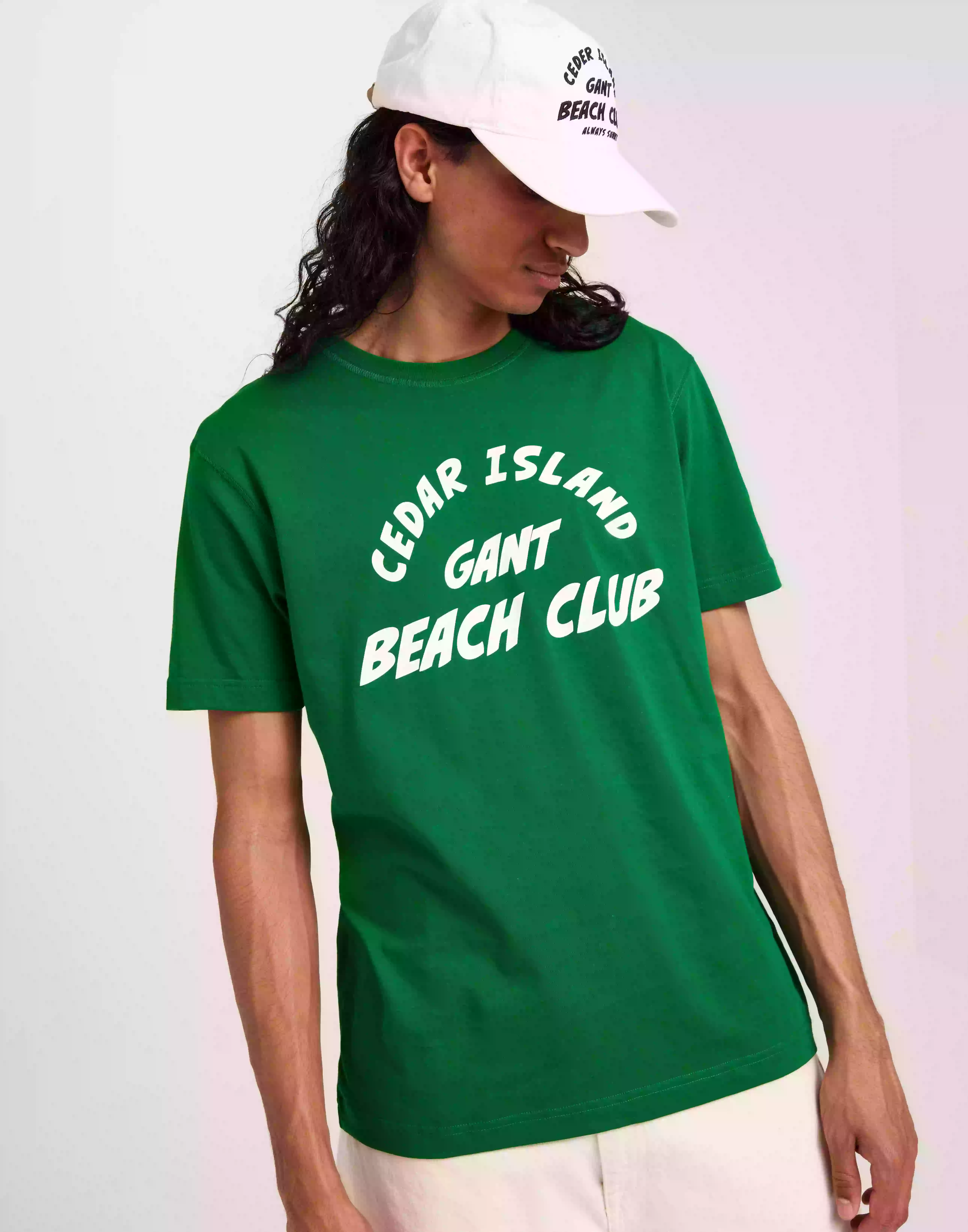Gant Cedar Graphic T-Shirt T-shirts med tryck Green