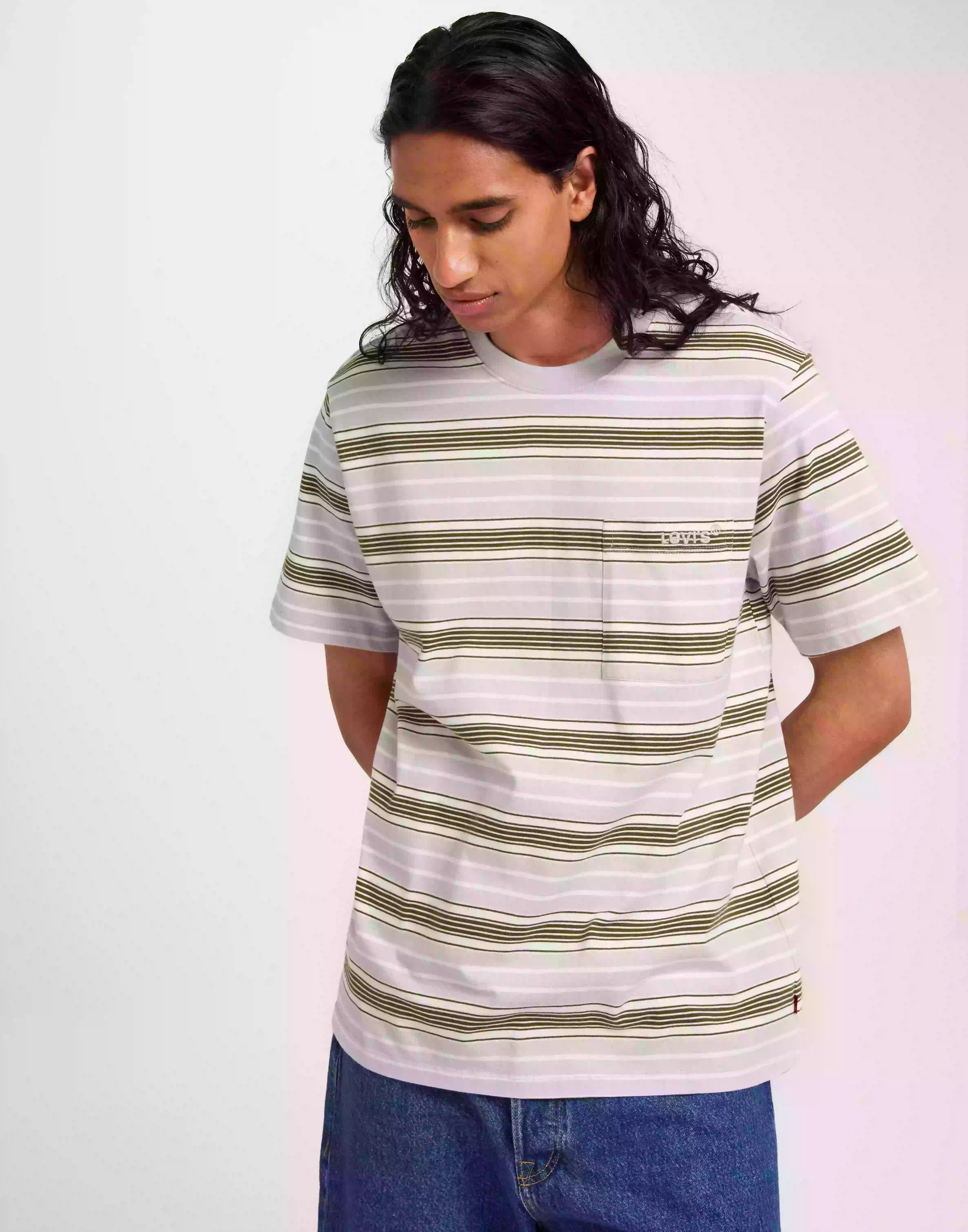 Levi's Ss Pocket Tee Rlx ST5157_H223_ Randiga t-shirts Multicolor